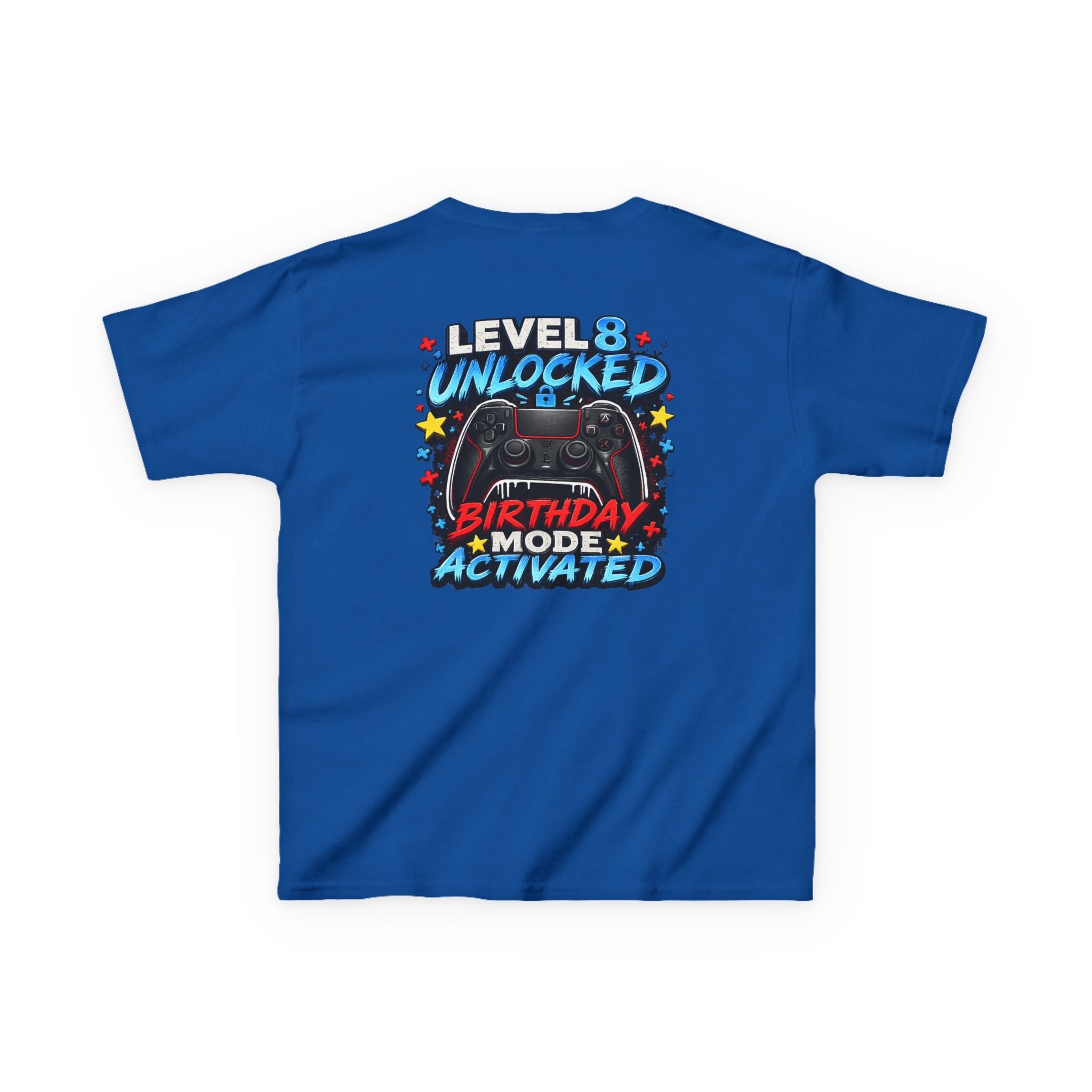 Level 8 Unlocked Birthday Mode Graphic kids Birthday T-Shirt Design