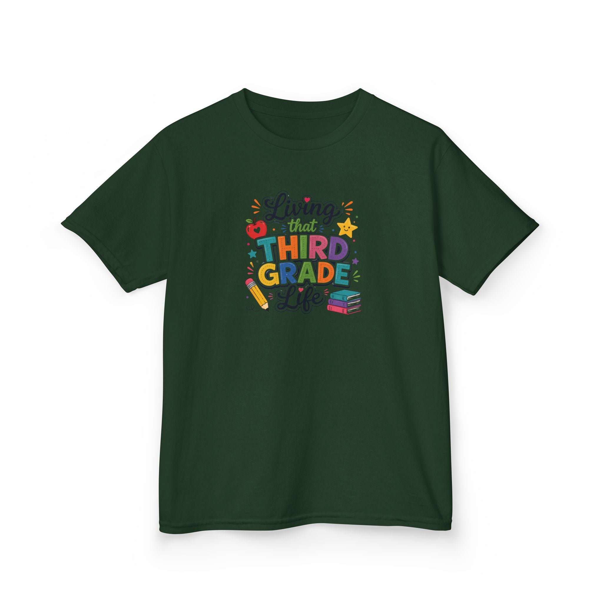 Kids T-Shirt — "Living that THIRD GRADE Life"