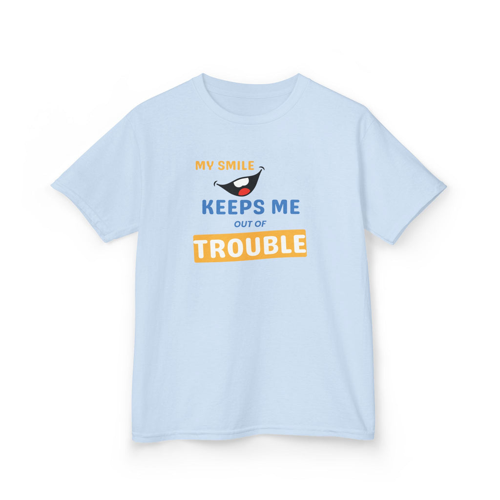 My Smile - Keeps me out of Trouble | Funny Kids Graphic T-Shirt