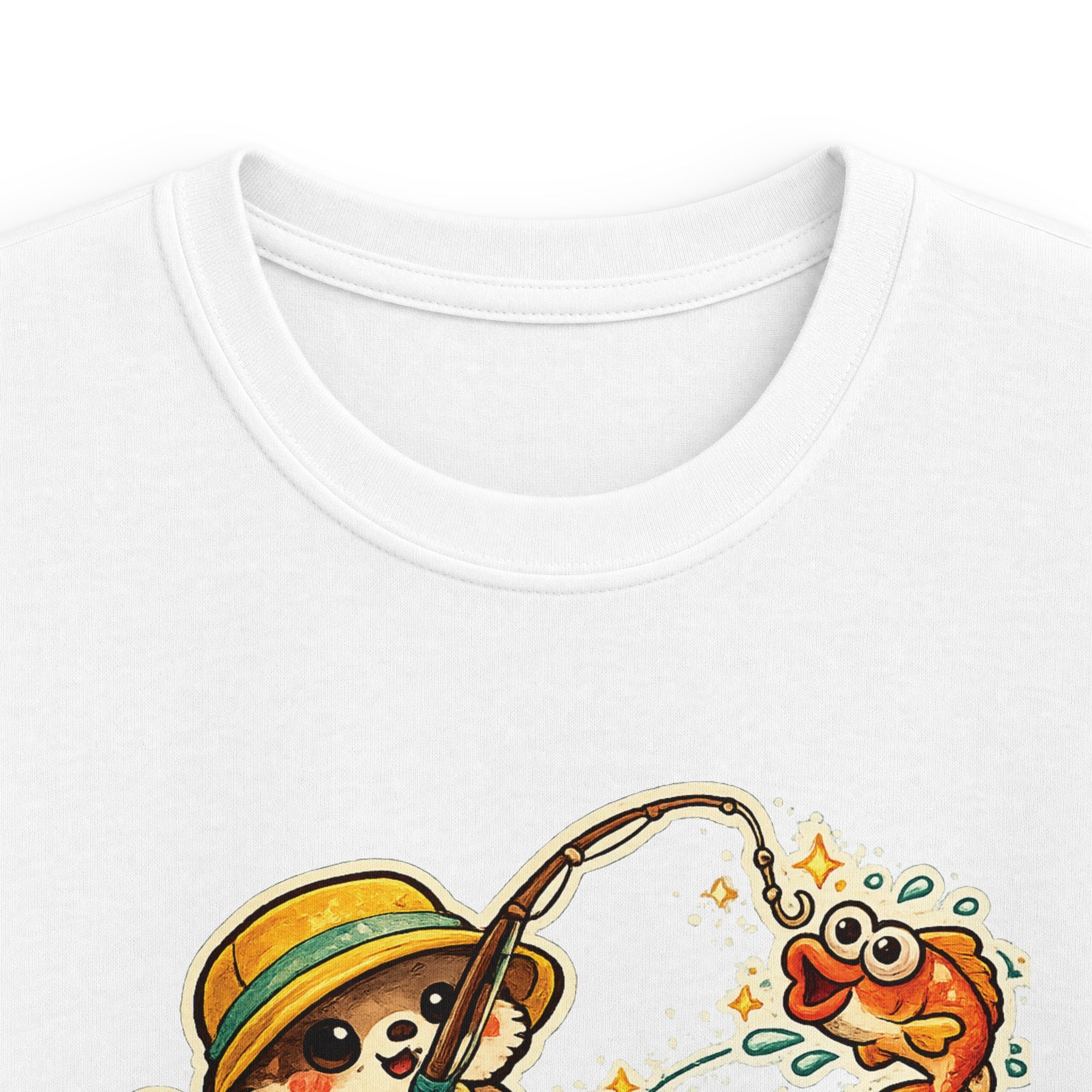 Kids Tee Cute Bear 'Gone Fishing' Graphic Tee for Boys & Girls