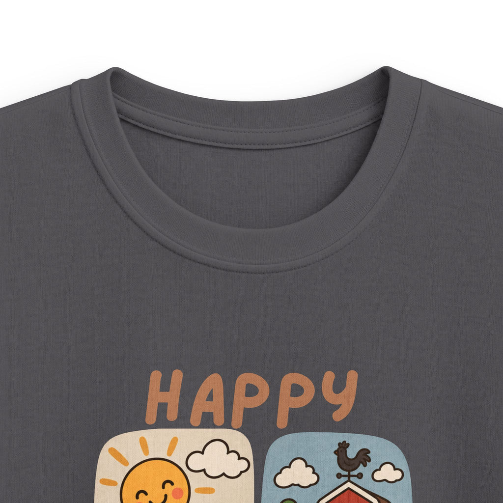 Boys T-Shirt "Happy Farm" Cute Barnyard Graphic Tee for Children