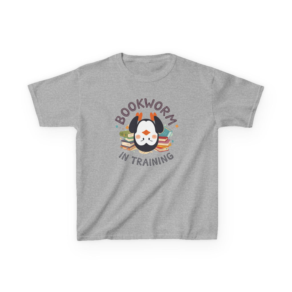 Kids T-Shirt — "Bookworm in training"