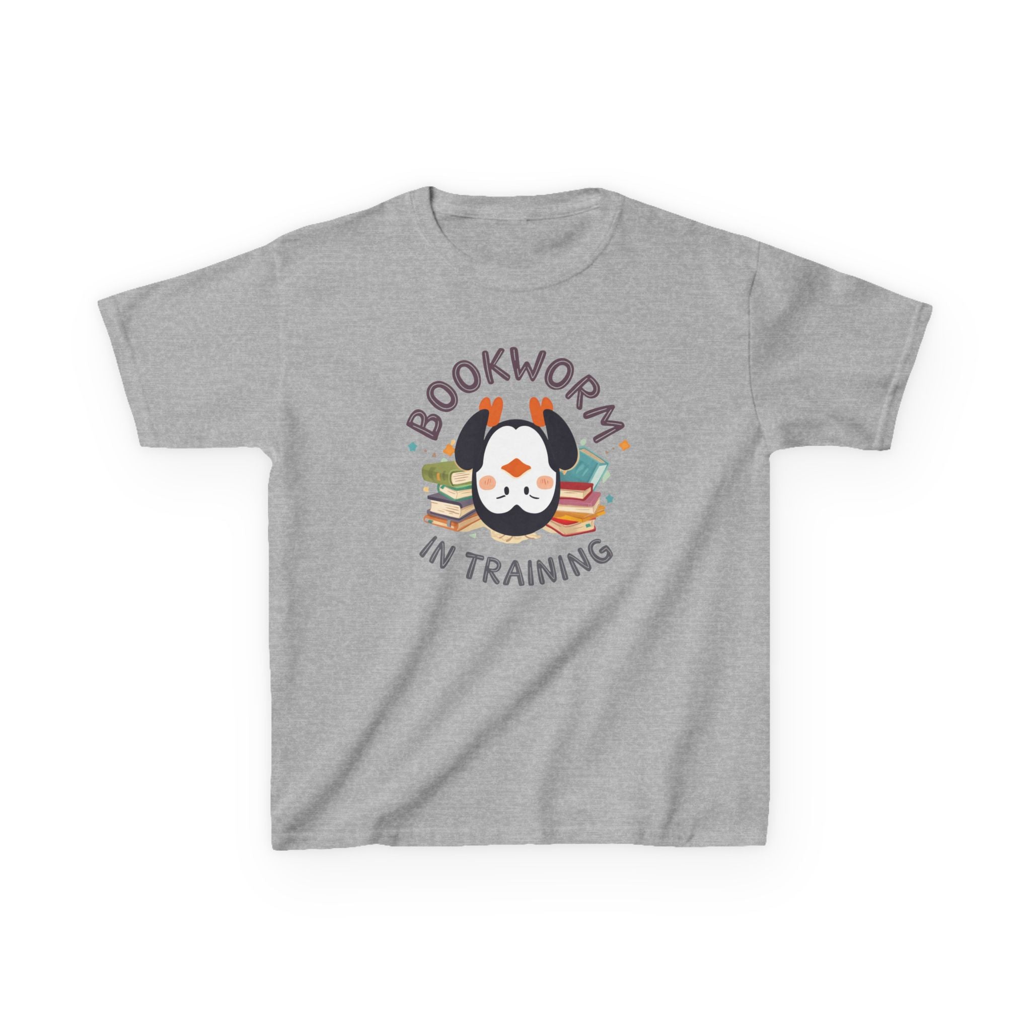 Kids T-Shirt — "Bookworm in training"