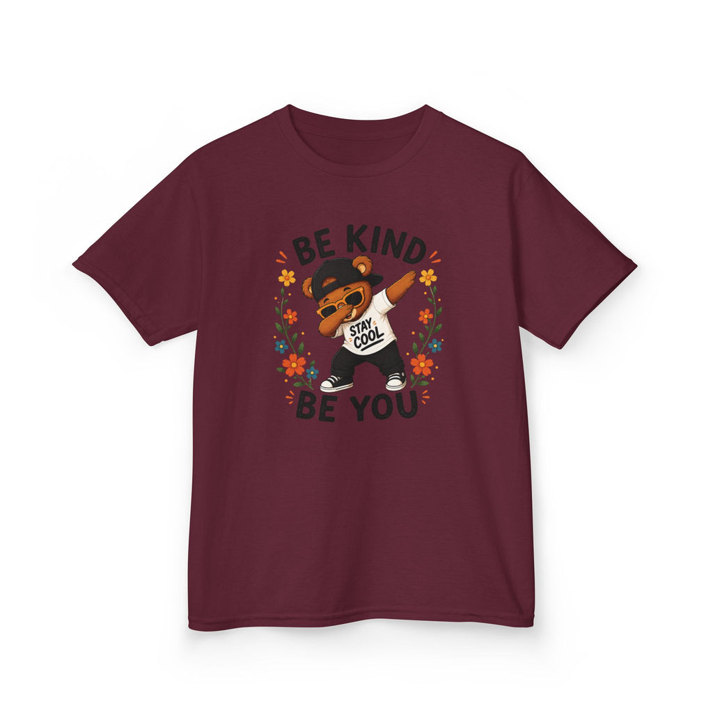 Kids "Be Kind Be You" Buddy T-Shirt Cute Positive Message Tee for Children