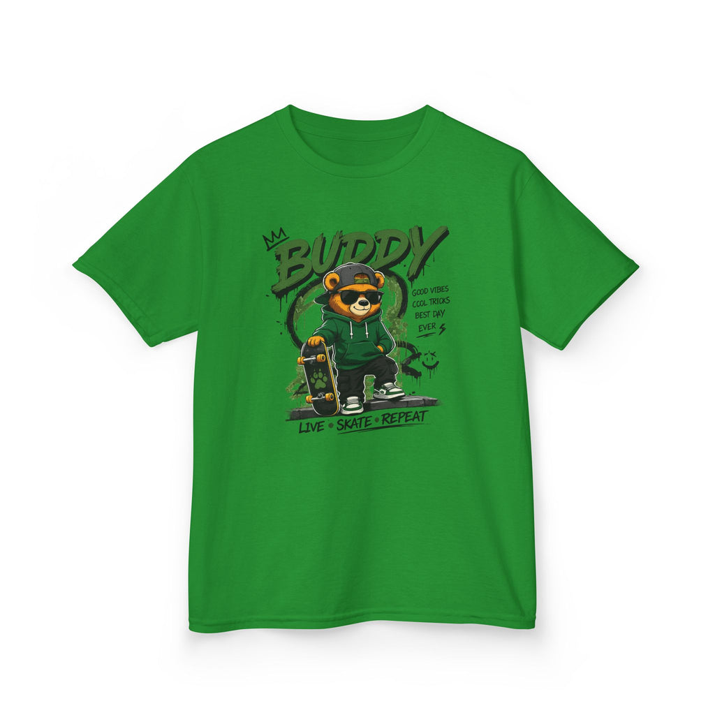 Kids Skateboard Tee "Buddy" Graphic Live • Skate • Repeat Boys and Girls Graphic Tee