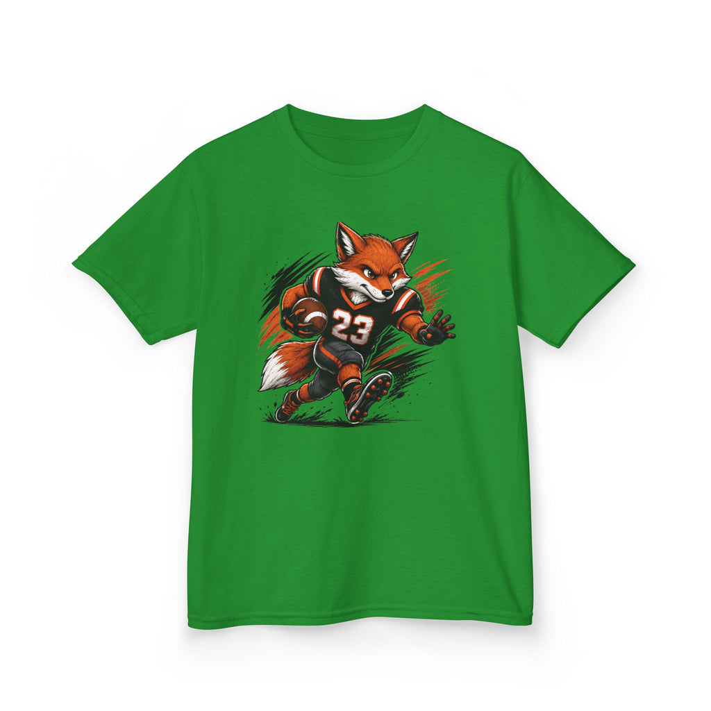 Football Fox T-Shirt | Cool Fox Football Player Graphic | Kids Football Tee | Youth Sports Animal Shirt | Football Lover Gift