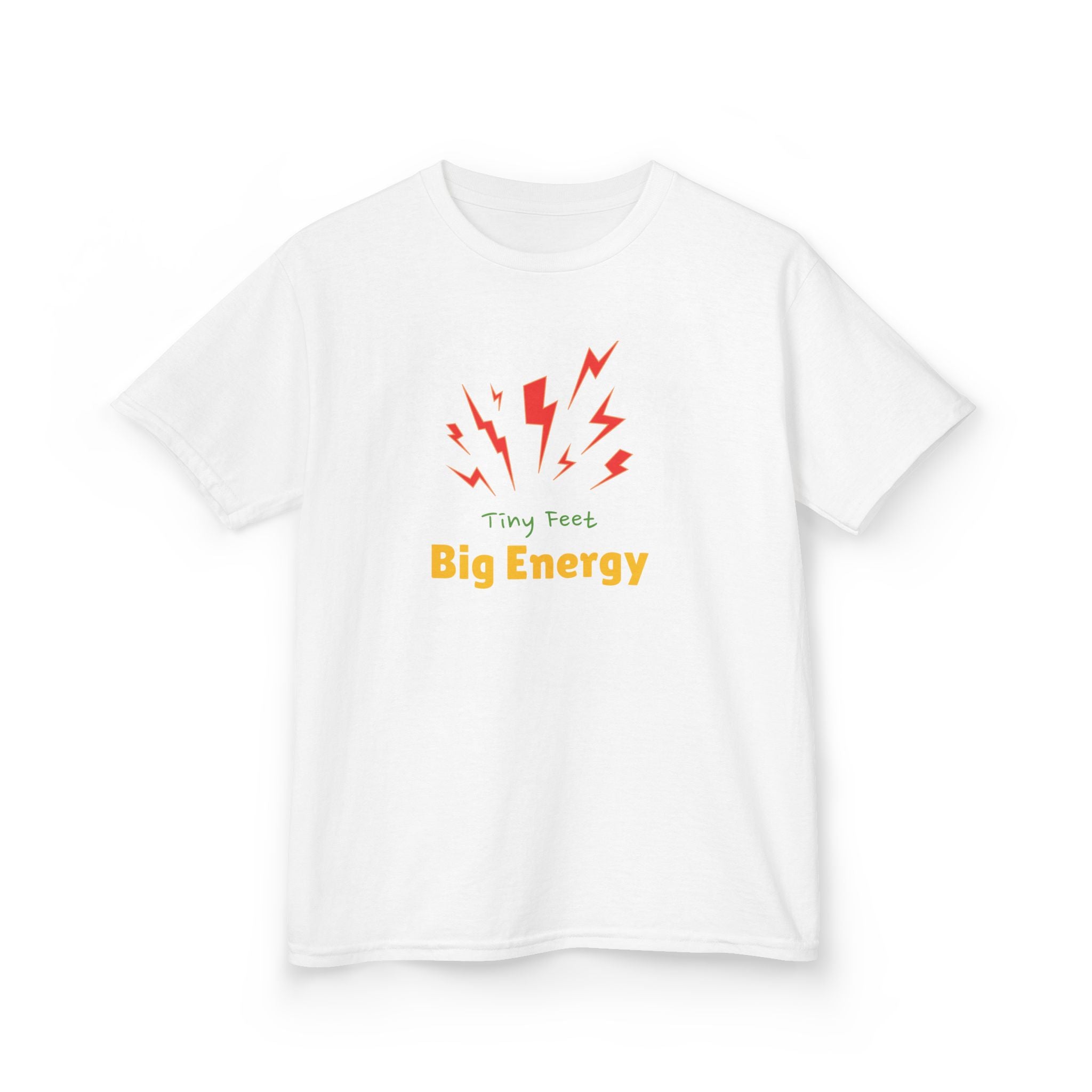 Tiny Feet - Big Energy | Funny Kids Graphic T-Shirt