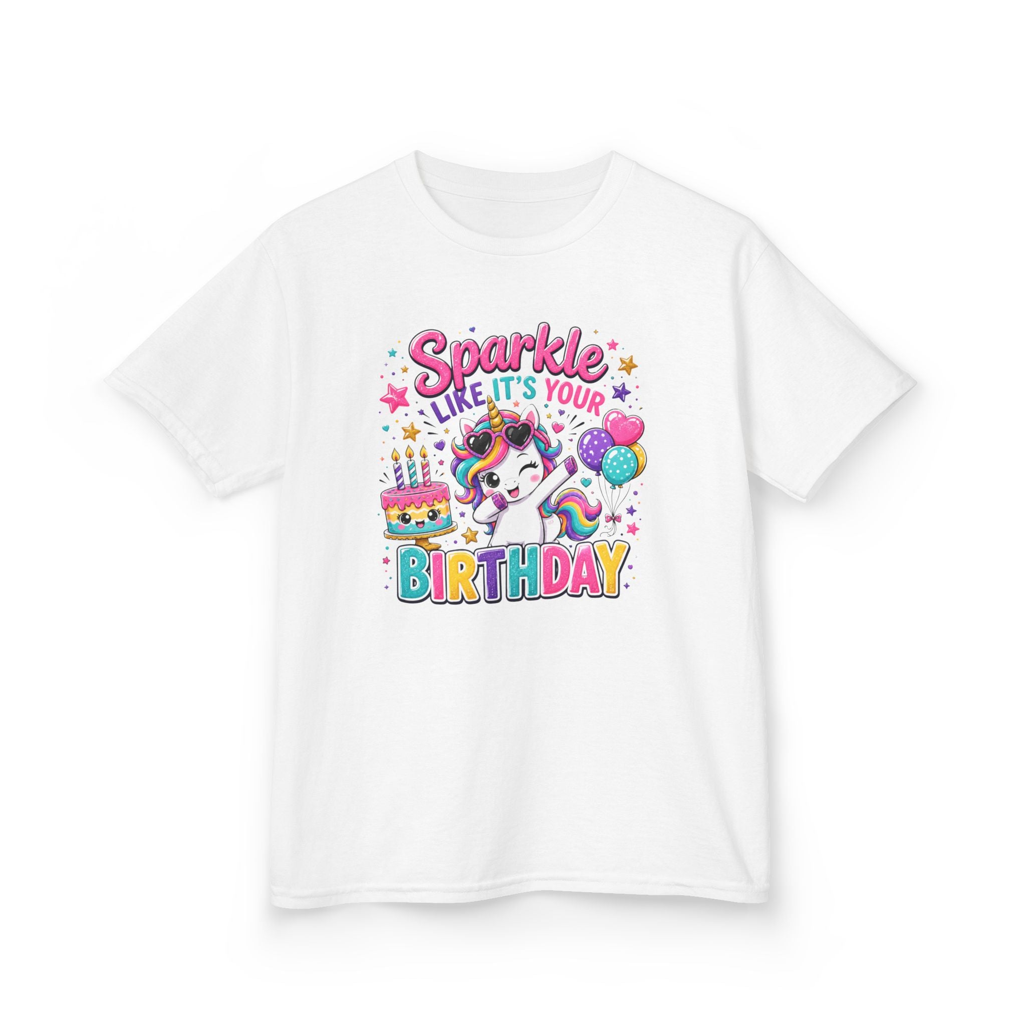 Girls Unicorn Birthday Shirt "Sparkle Like It's Your Birthday"