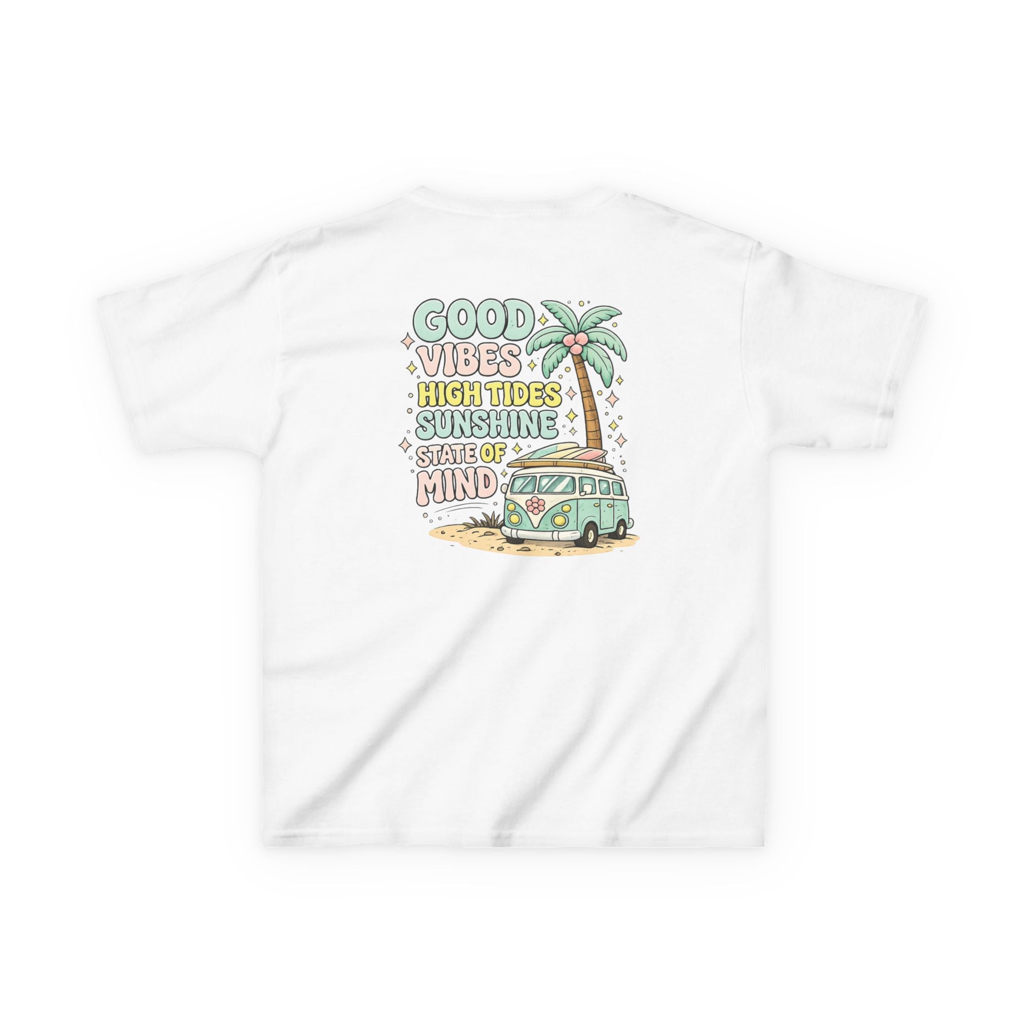 Kids T-Shirt — "Good Vibes-High Tides"