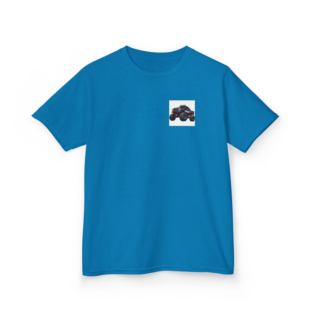 "Just A Boy Who Loves Monster Truck" Graphic kids Birthday T-Shirt Design