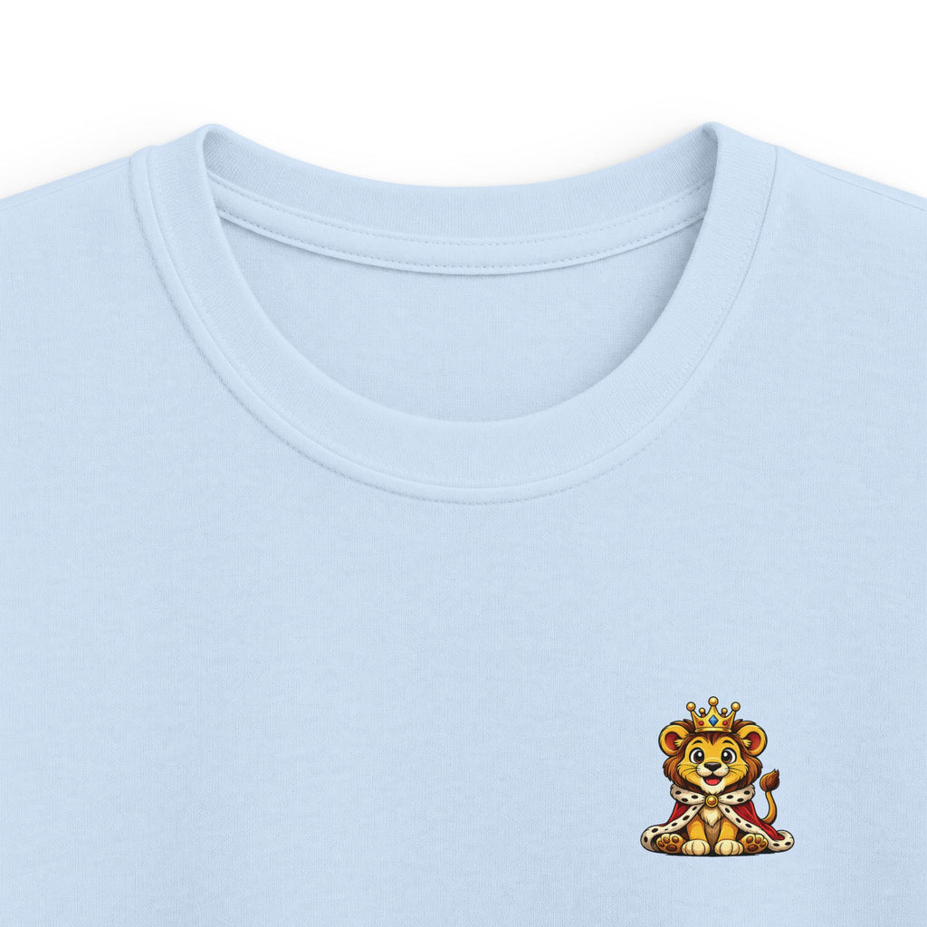 Kids Tee  "Little King in Town" Cute Lion Graphic Shirt for Boys