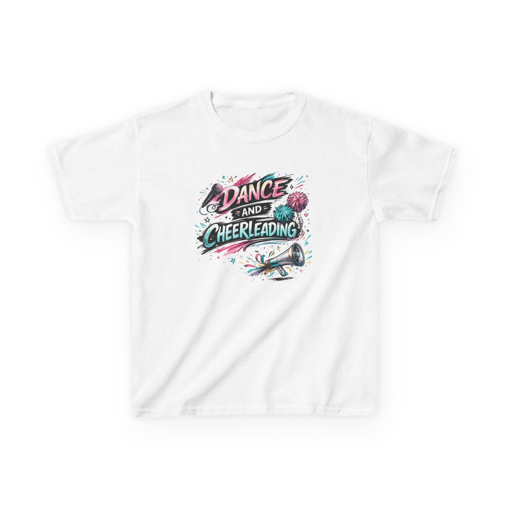 Dance & Cheerleading Typography Sports T-Shirt Design | Modern Cheer Spirit Graphic | Dance Team Apparel
