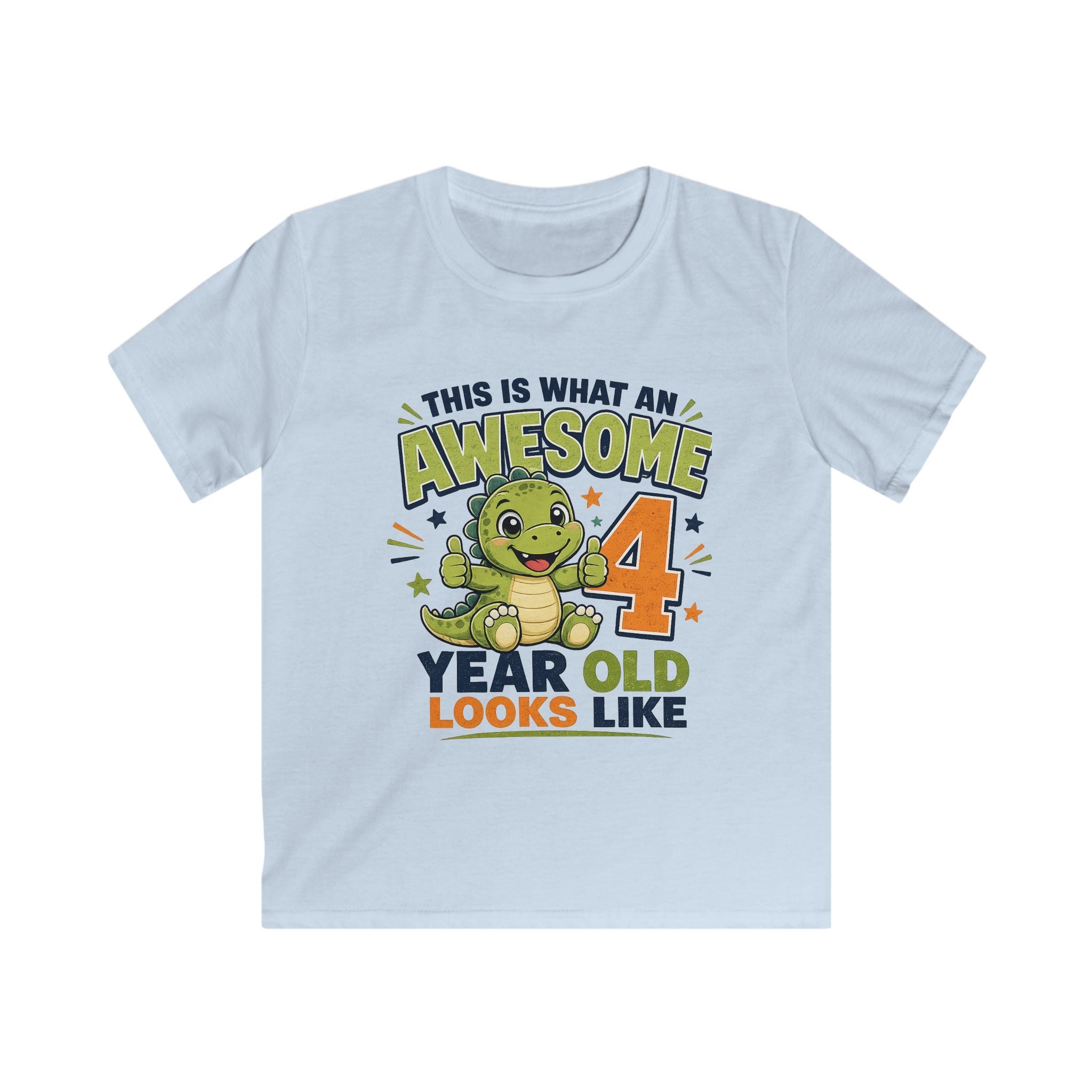 Kids Tee "This Is What An Awesome 4 Year Old Looks Like" Birthday Shirt