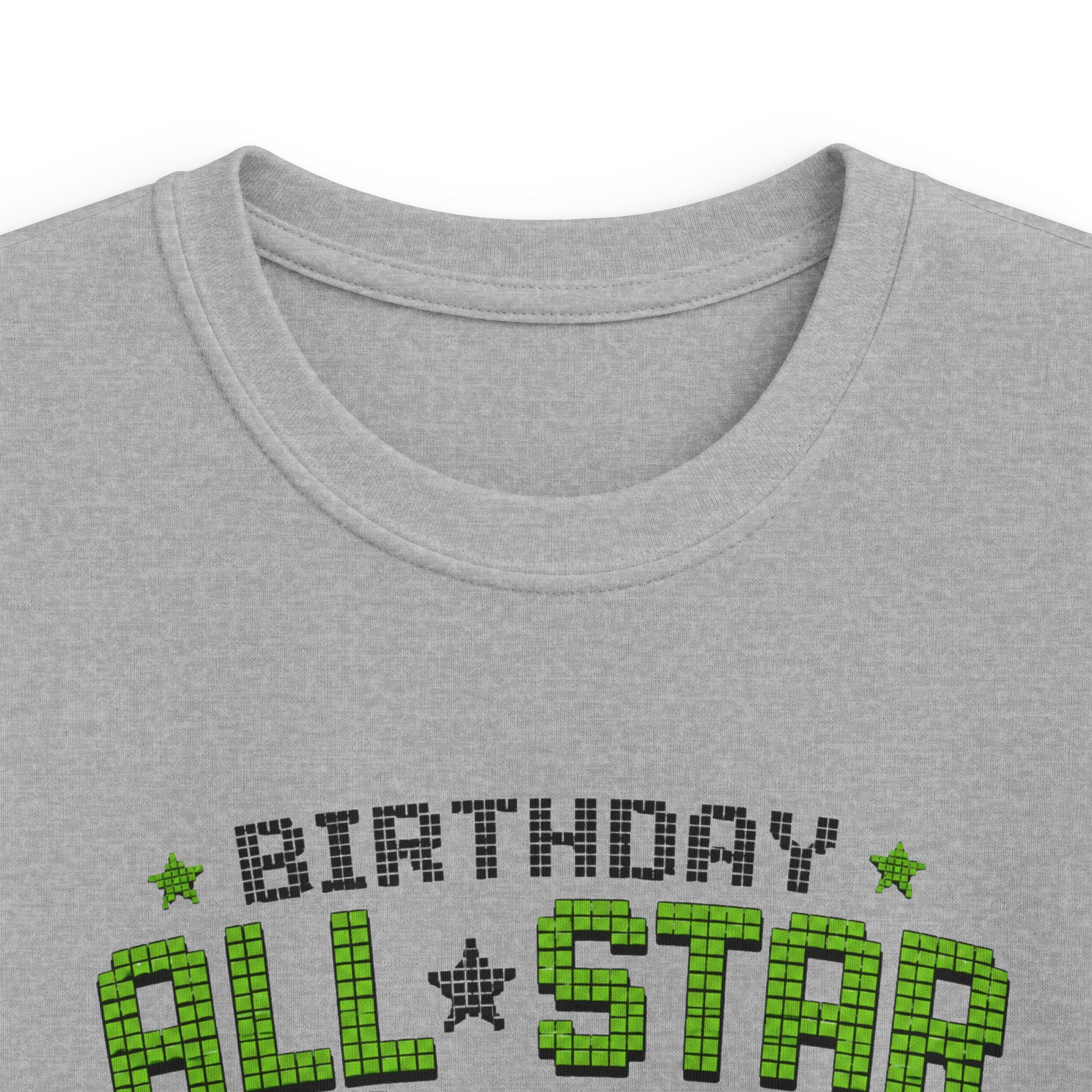 Kids T‑Shirt "Birthday All Star: Level Unlocked" Video Game Controller Tee