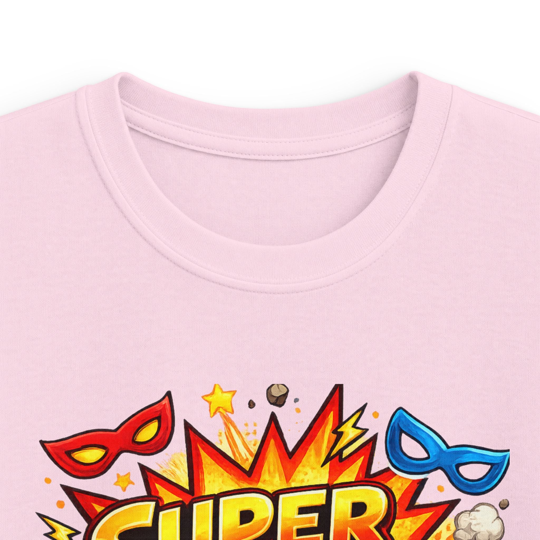"Super 5 Five" Kids T-Shirt Colorful Superhero Birthday Tee