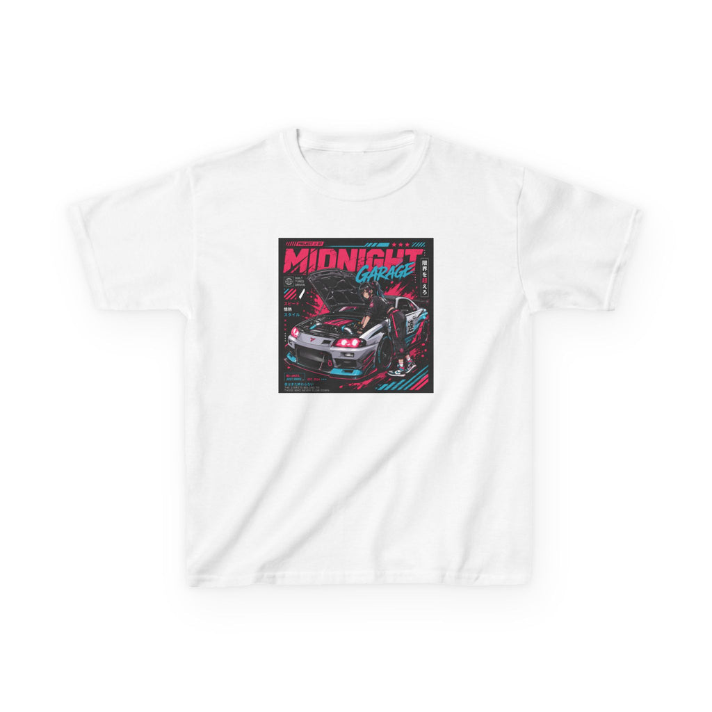 Boys Tee "Midnight Garage Retro Racing" Graphic