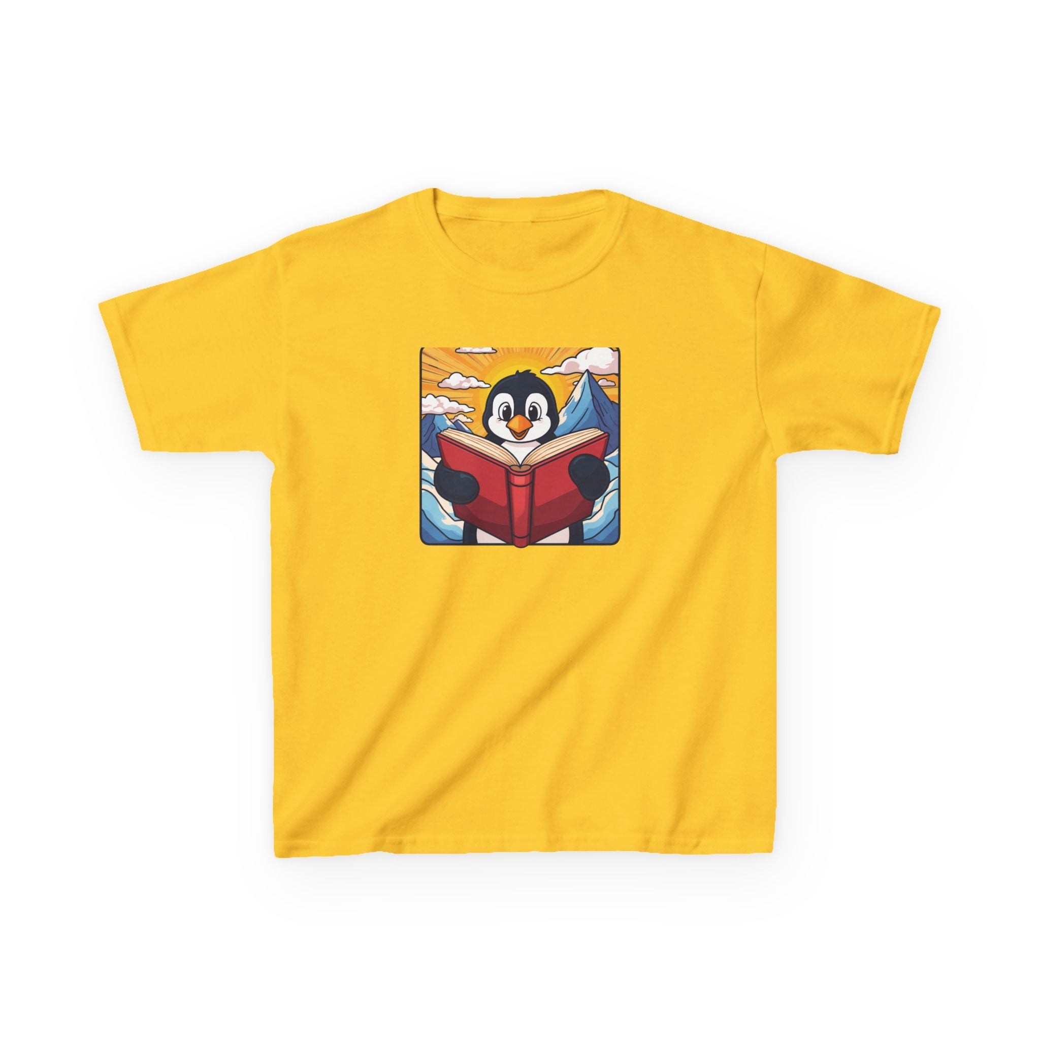 Kids T-Shirt — "Book Buddy Penguin"