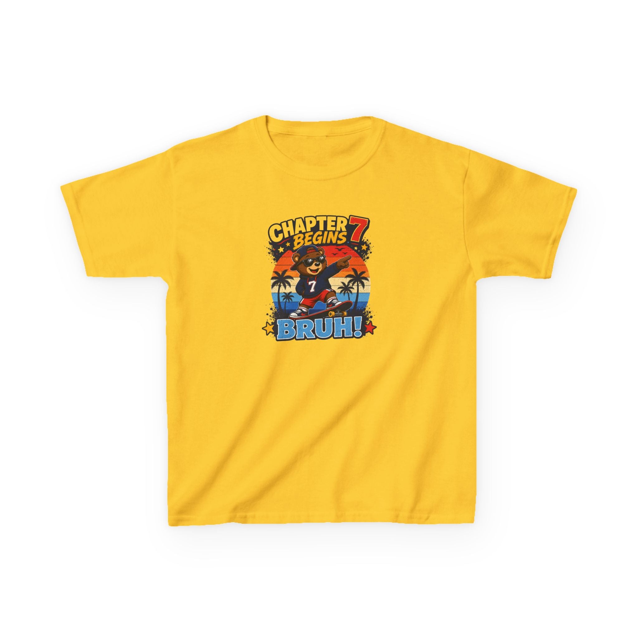 Chapter 7 Begins Graphic kids Birthday T-Shirt Design