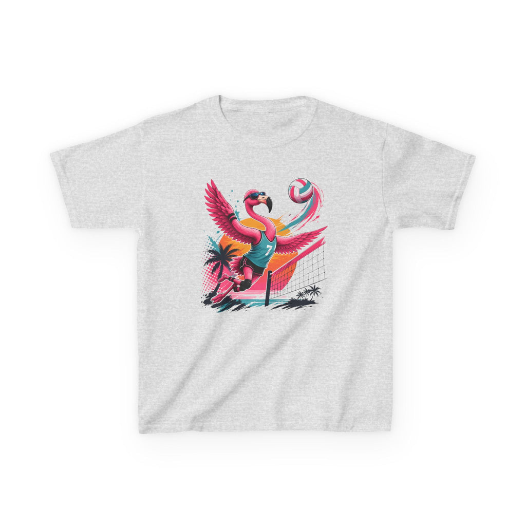 Volleyball Flamingo T-Shirt | Beach Volleyball Flamingo Graphic | Funny Summer Sports Tee | Volleyball Player Gift | Tropical Athlete Shirt