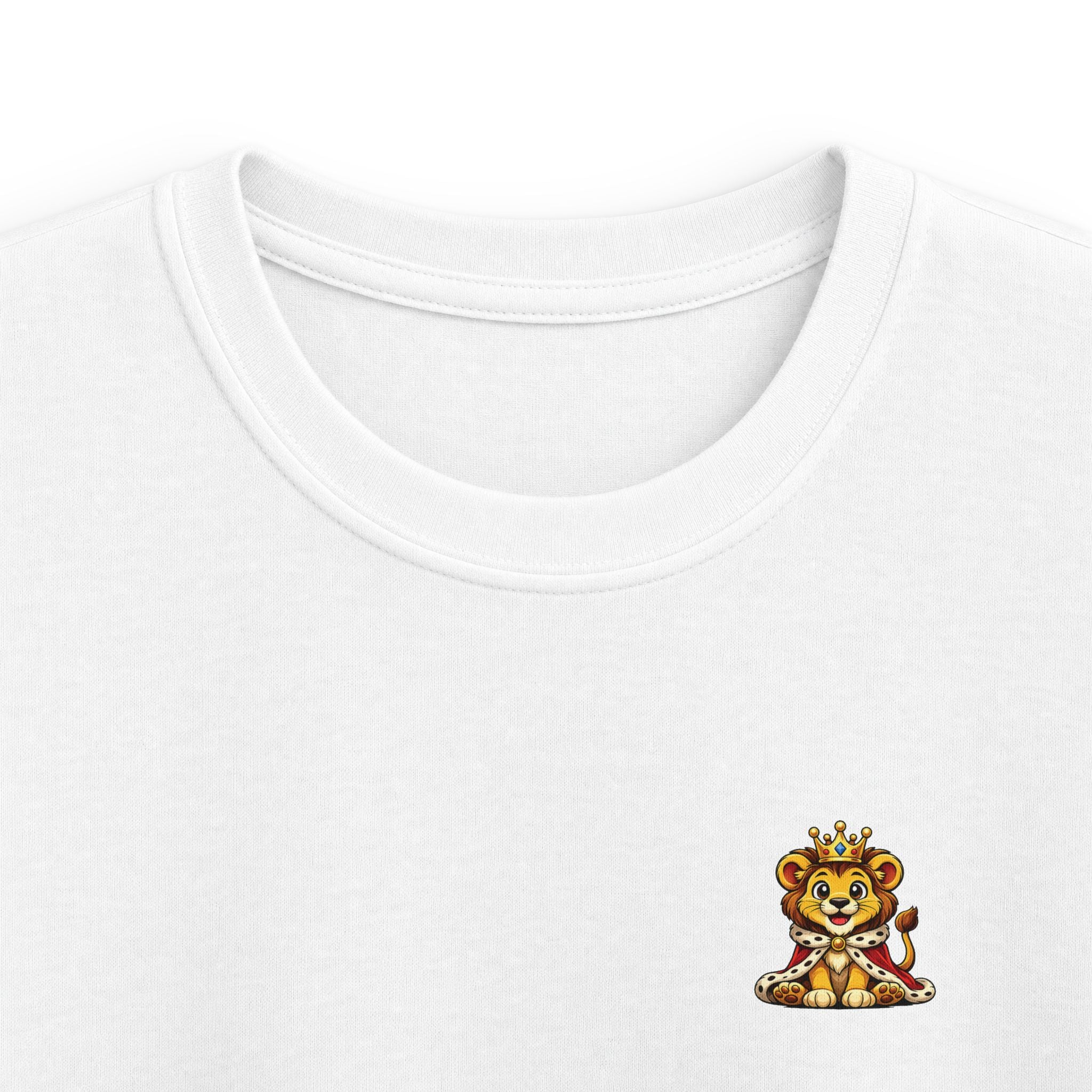 Kids Tee  "Little King in Town" Cute Lion Graphic Shirt for Boys