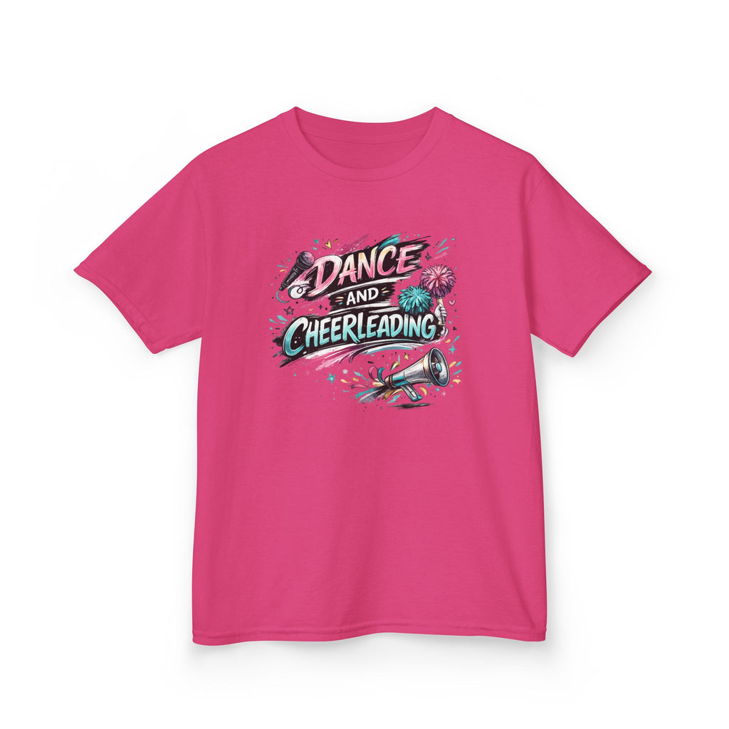 Dance & Cheerleading Typography Sports T-Shirt Design | Modern Cheer Spirit Graphic | Dance Team Apparel