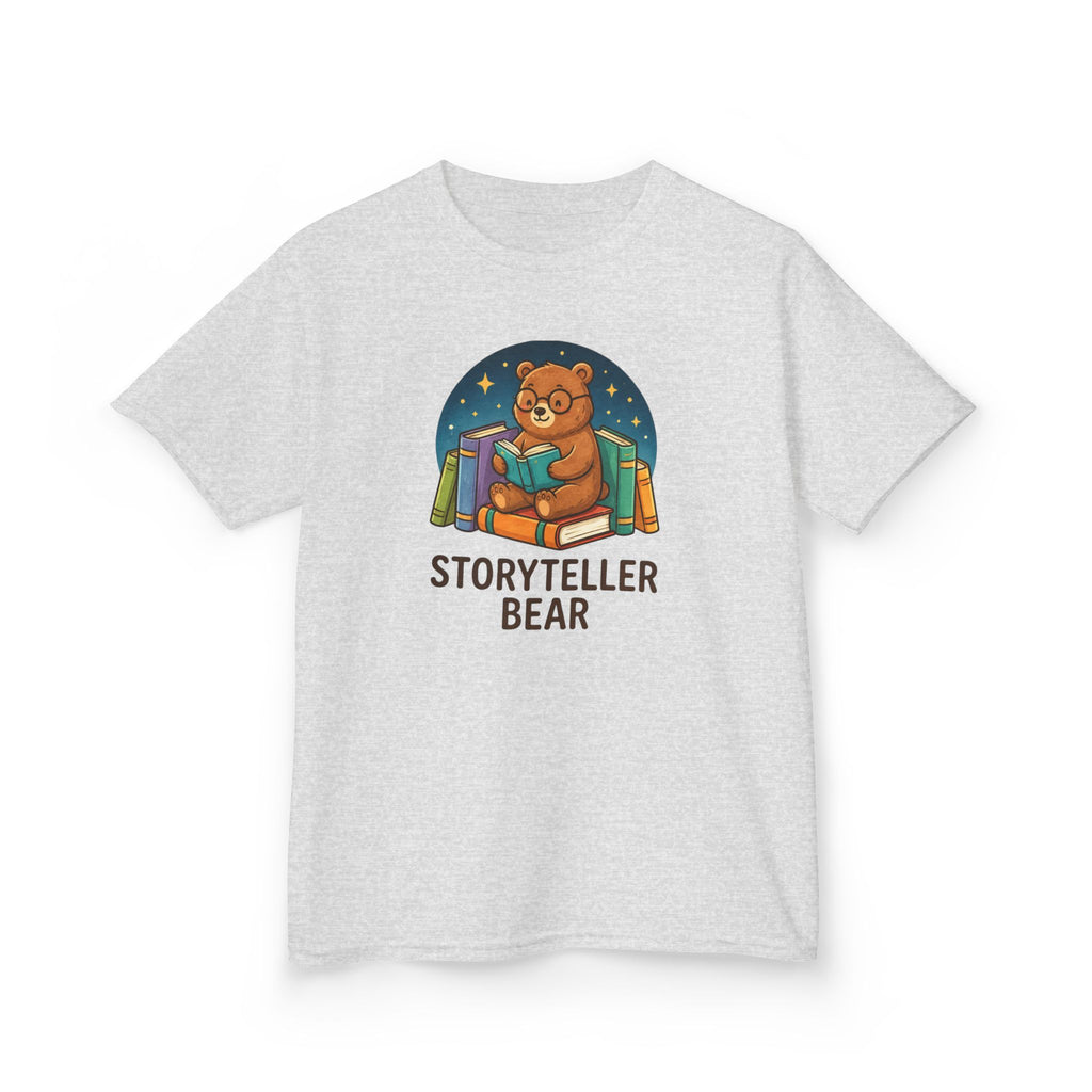 Kids T-Shirt — "Storyteller Bear" Cute Reading Bear Tee for Children