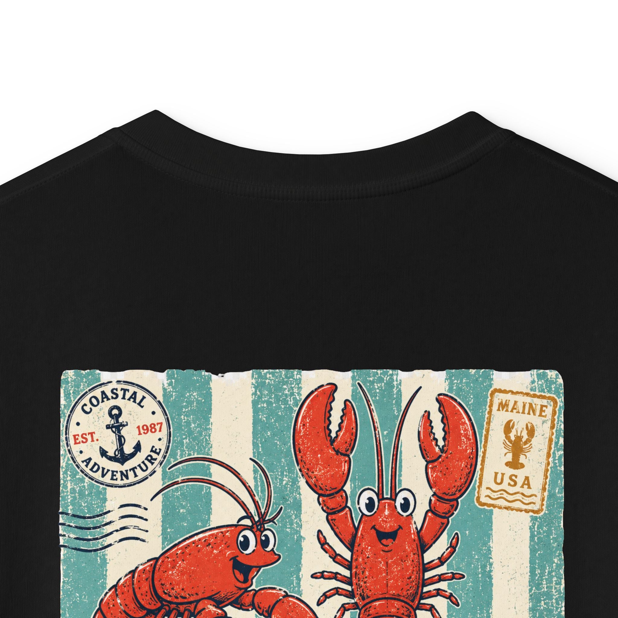 "Dockside Market" Kids Tee Retro Lobster Beach Graphic T-Shirt