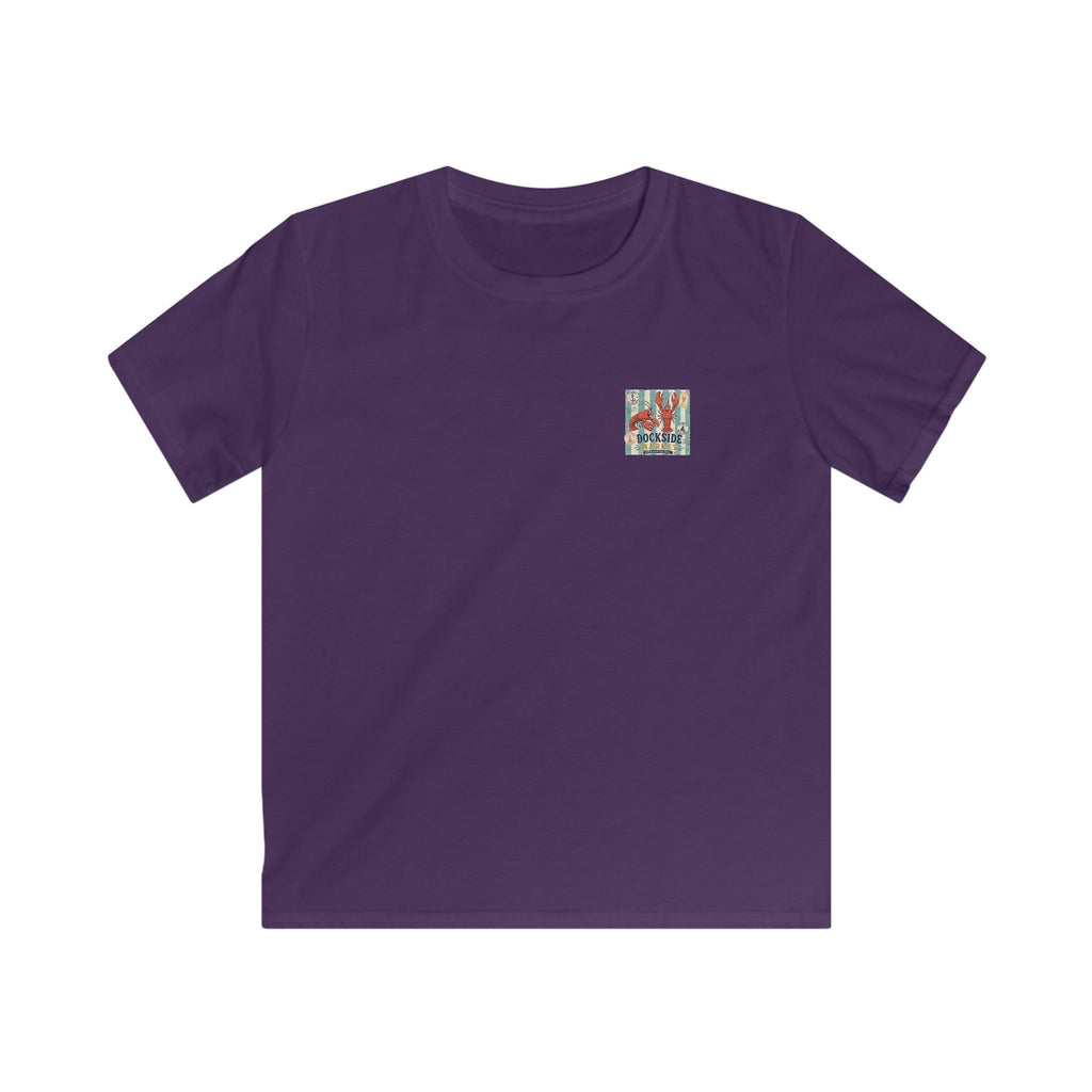 "Dockside Market" Kids Tee Retro Lobster Beach Graphic T-Shirt