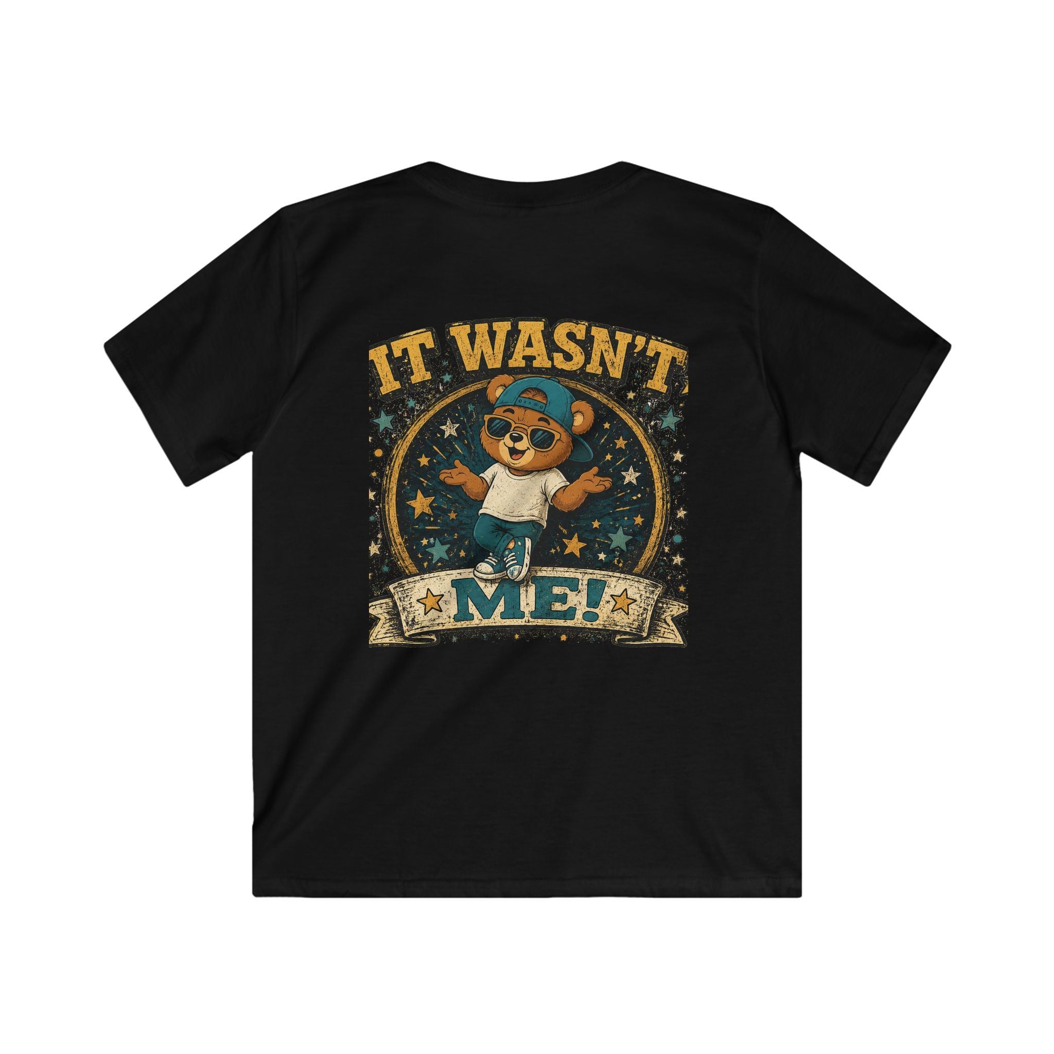 Kids Tee  'It Wasn't Me!' Dancing Bear Graphic Shirt | Funny Kids Gift