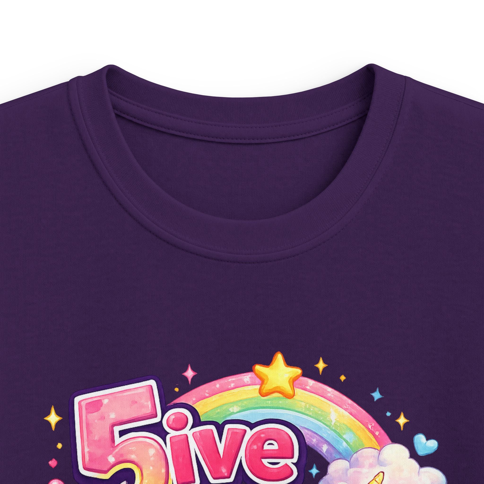 "5 Is Magical" Unicorn Birthday Tee Kids 5th Birthday Shirt