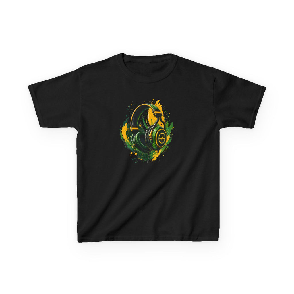 Gamer Colorful Gaming Headphones Graphic kids T-Shirt Design