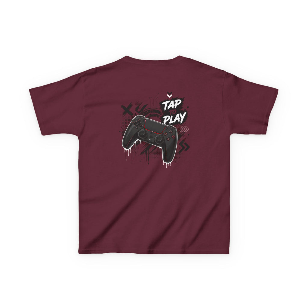 "Tap to Play" Gamer Controller Streetwear T-Shirt Graphic kids Gamer T-Shirt Design