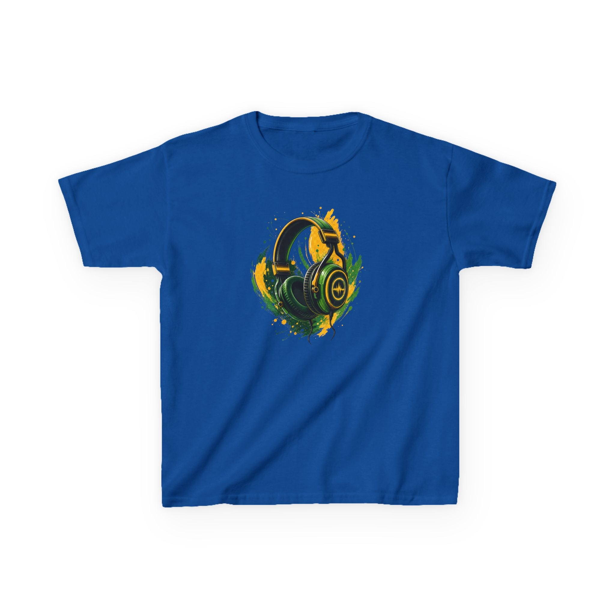 Gamer Colorful Gaming Headphones Graphic kids T-Shirt Design
