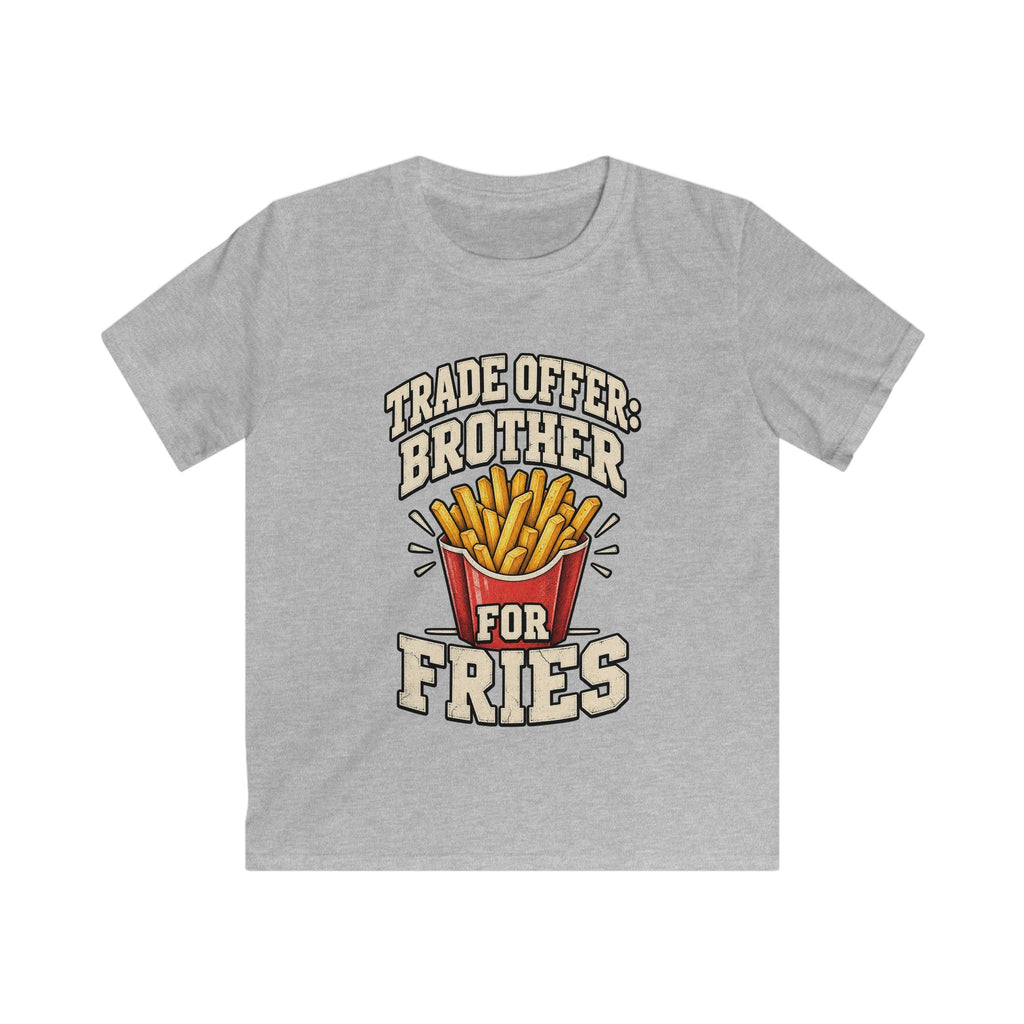 Kids 'Trade Offer: Brother for Fries' Funny Graphic Tee