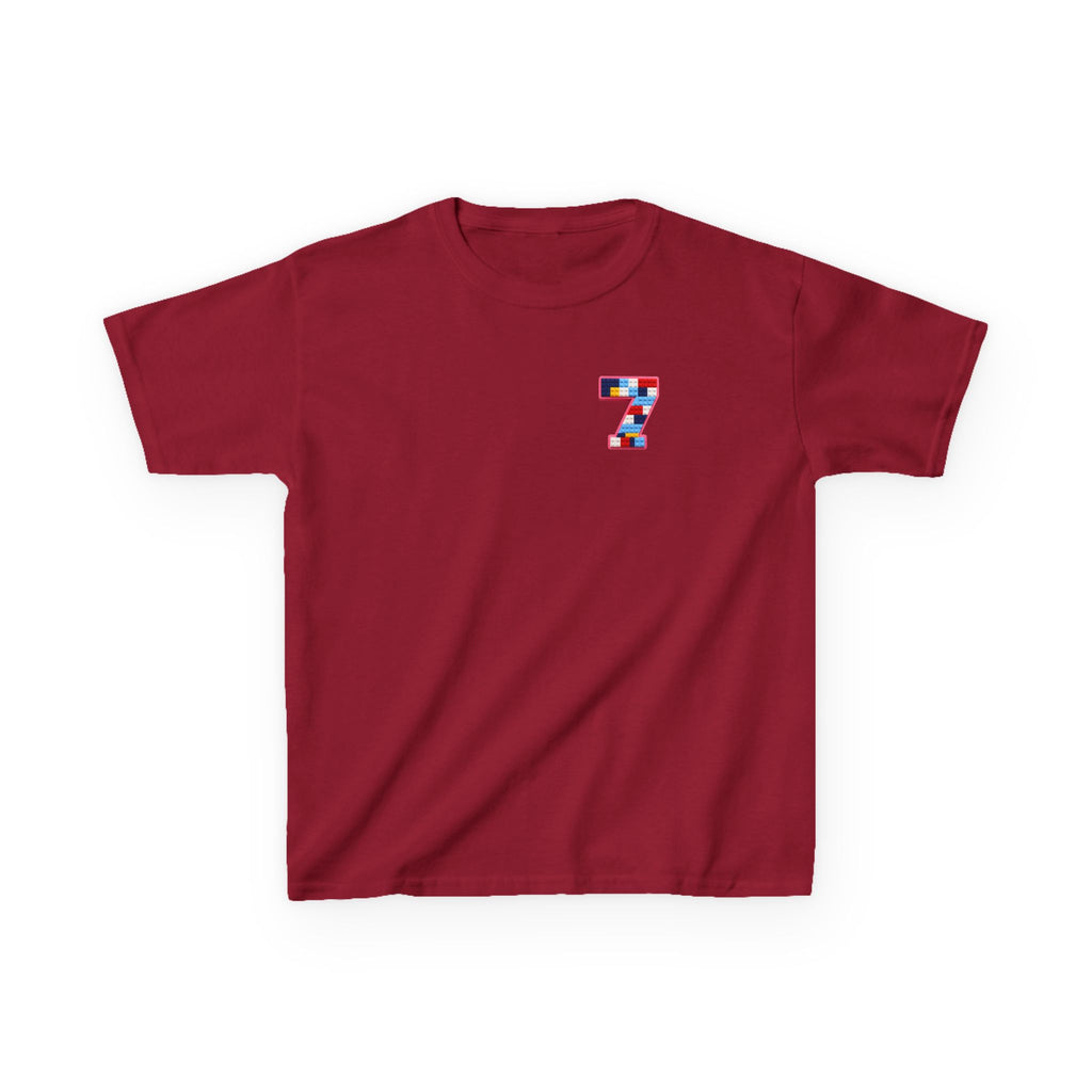 "The Big Energy 7" Graphic kids Birthday T-Shirt Design