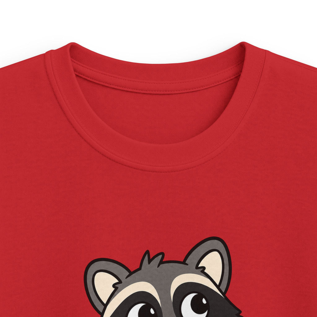 Cute Raccoon "got snacks?" Funny Graphic Tee for Kids