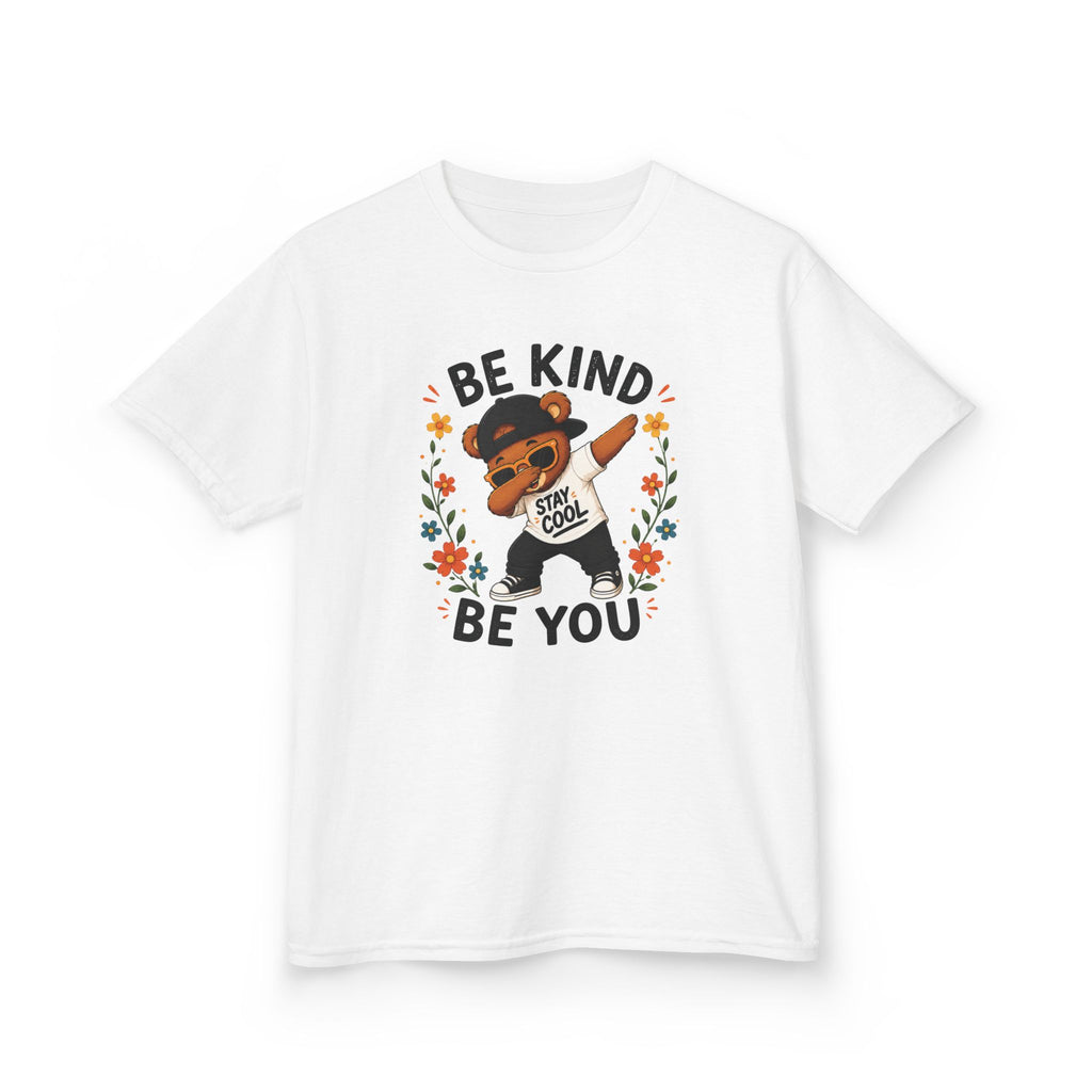 Kids "Be Kind Be You" Buddy T-Shirt Cute Positive Message Tee for Children