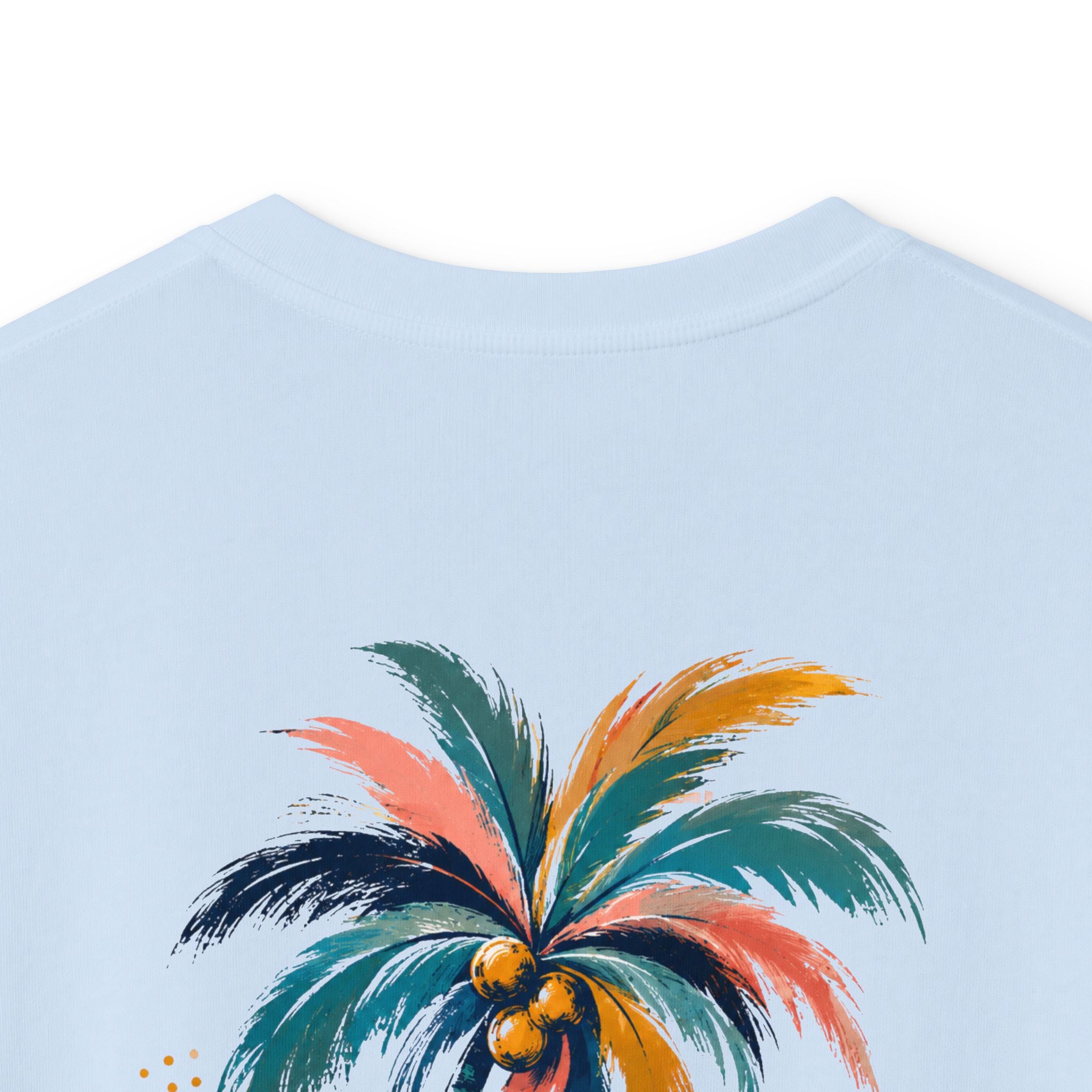 Kids Palm Beach T-Shirt Tropical Sunset Beach Tee for Children