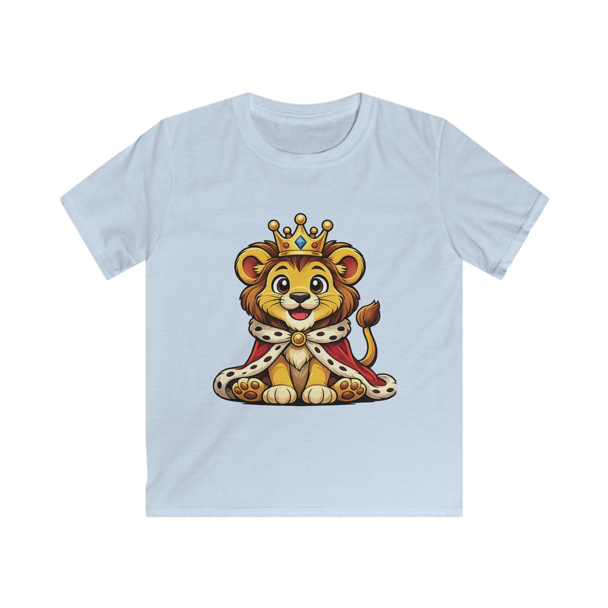 Cute Royal Lion Graphic Shirt for Kids