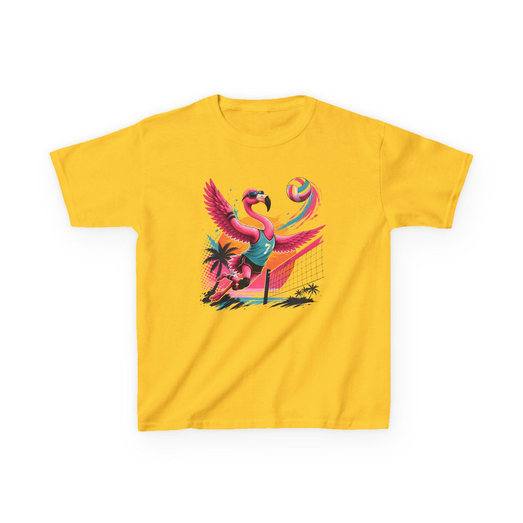 Volleyball Flamingo T-Shirt | Beach Volleyball Flamingo Graphic | Funny Summer Sports Tee | Volleyball Player Gift | Tropical Athlete Shirt