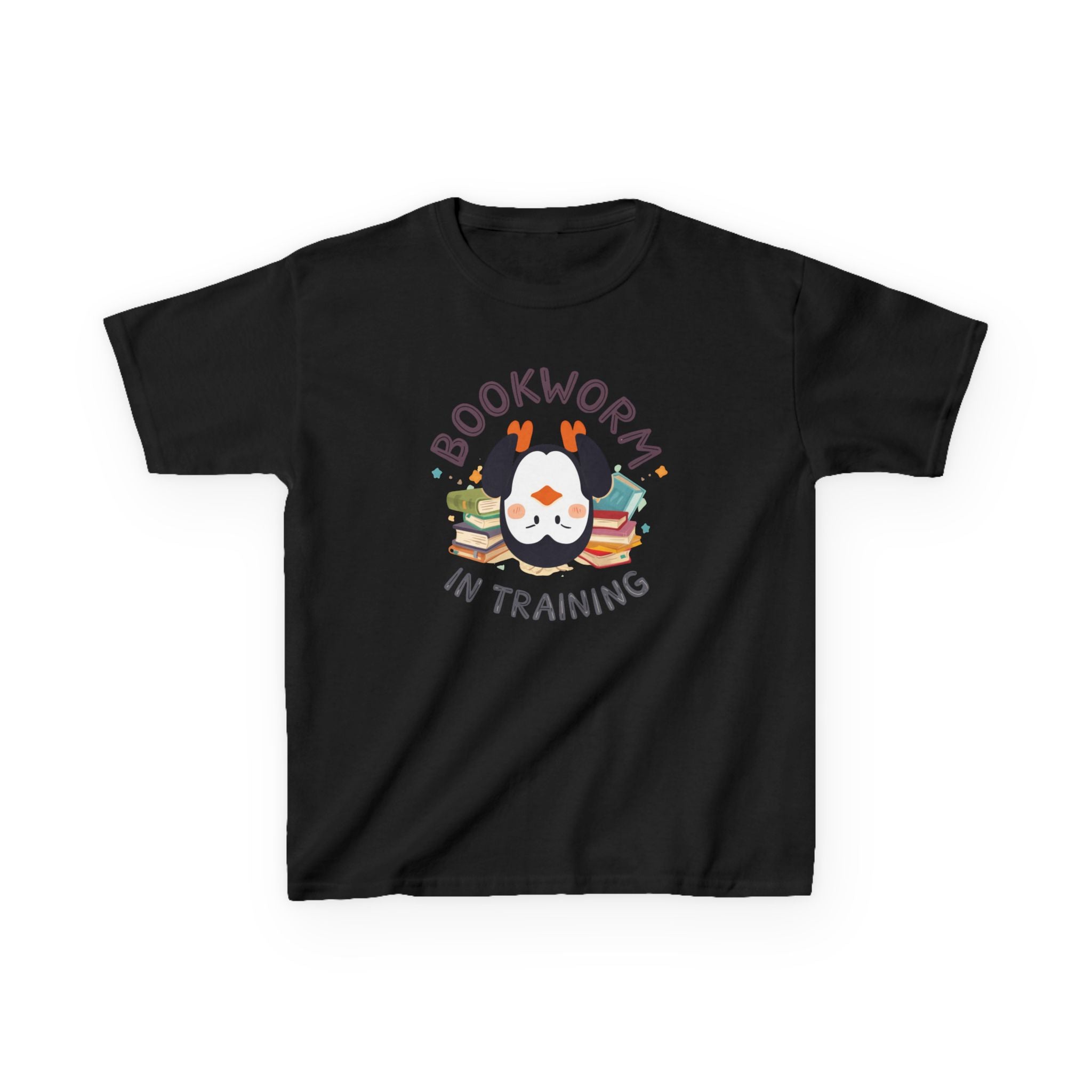 Kids T-Shirt — "Bookworm in training"