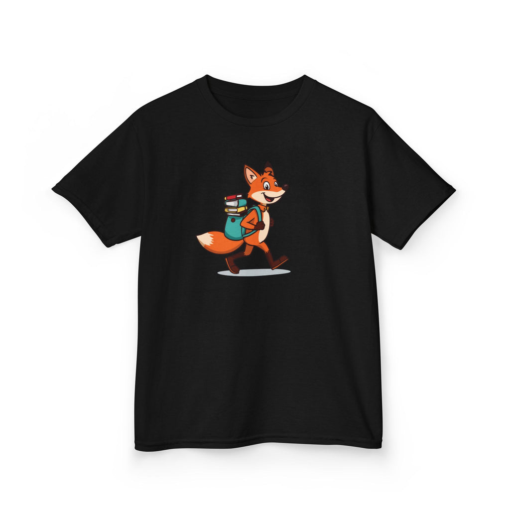 Fox With a Book Bag | Kids Reading Graphic T-Shirt