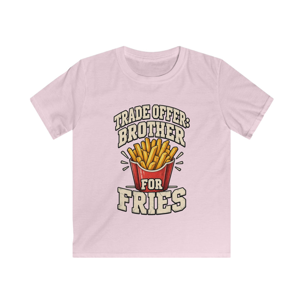 Kids 'Trade Offer: Brother for Fries' Funny Graphic Tee