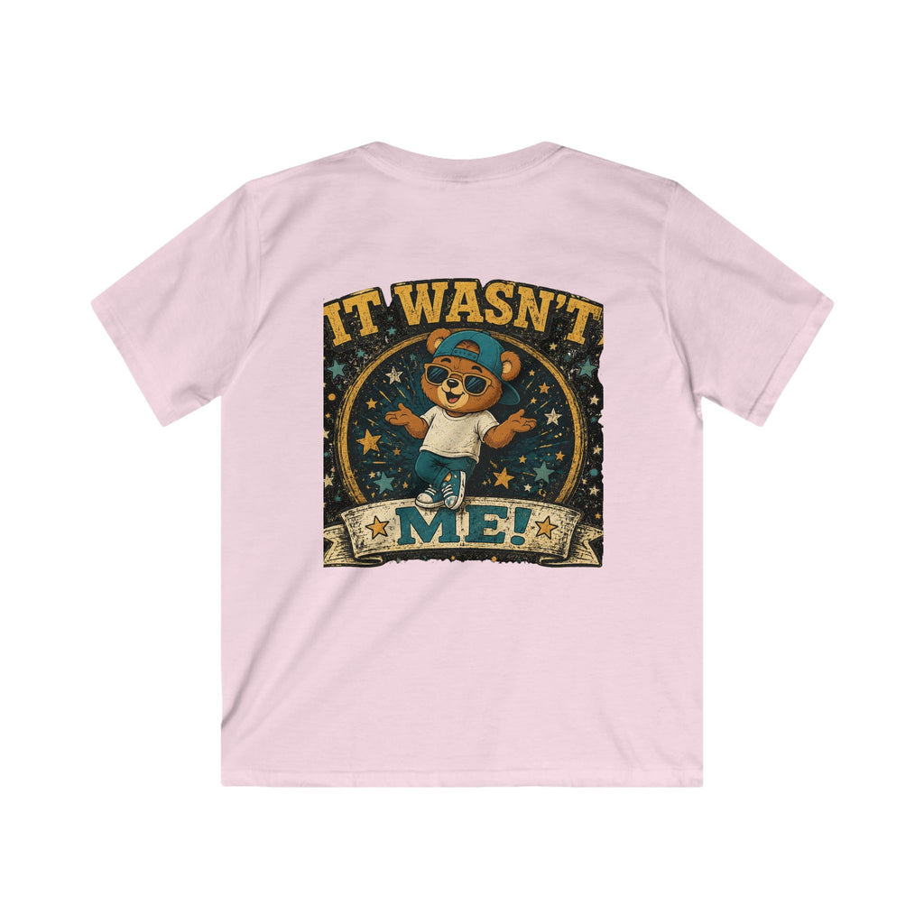 Kids Tee  'It Wasn't Me!' Dancing Bear Graphic Shirt | Funny Kids Gift