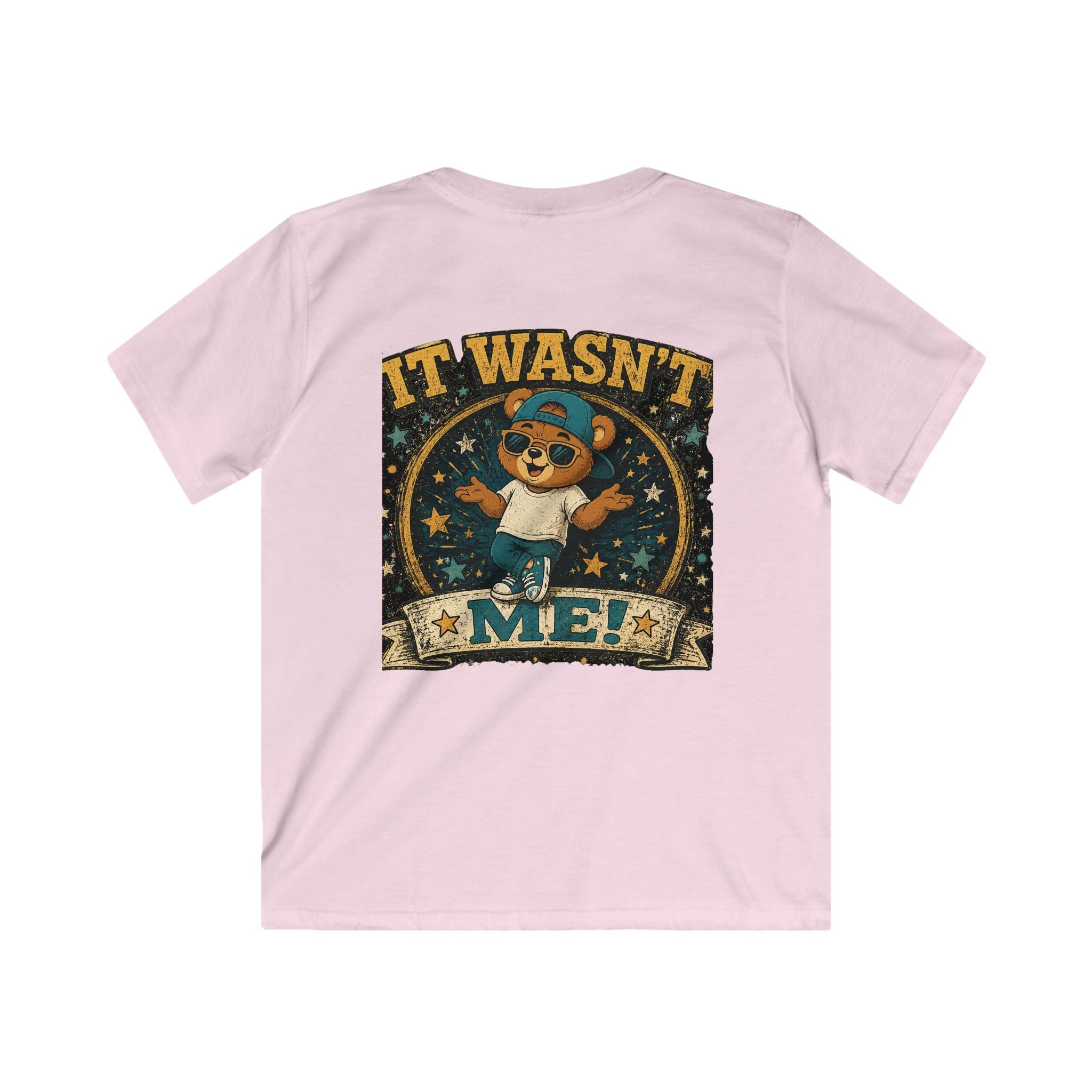 Kids Tee  'It Wasn't Me!' Dancing Bear Graphic Shirt | Funny Kids Gift