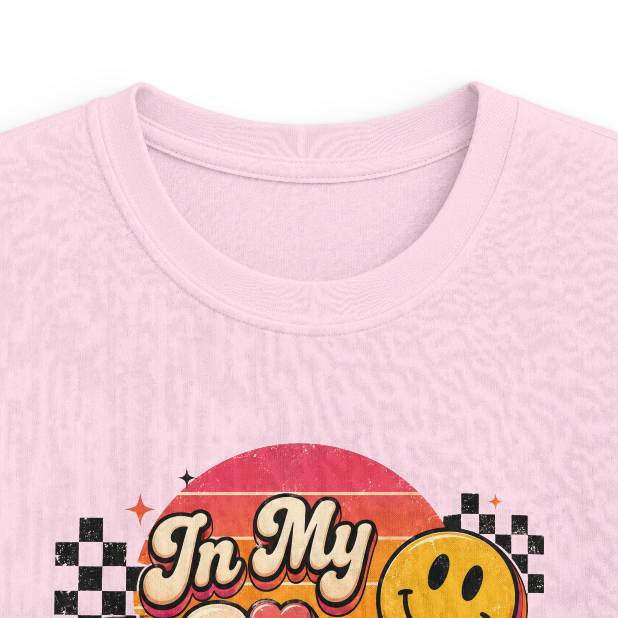 Kids Birthday Tee "In My Nine Era" Retro Smile Graphic