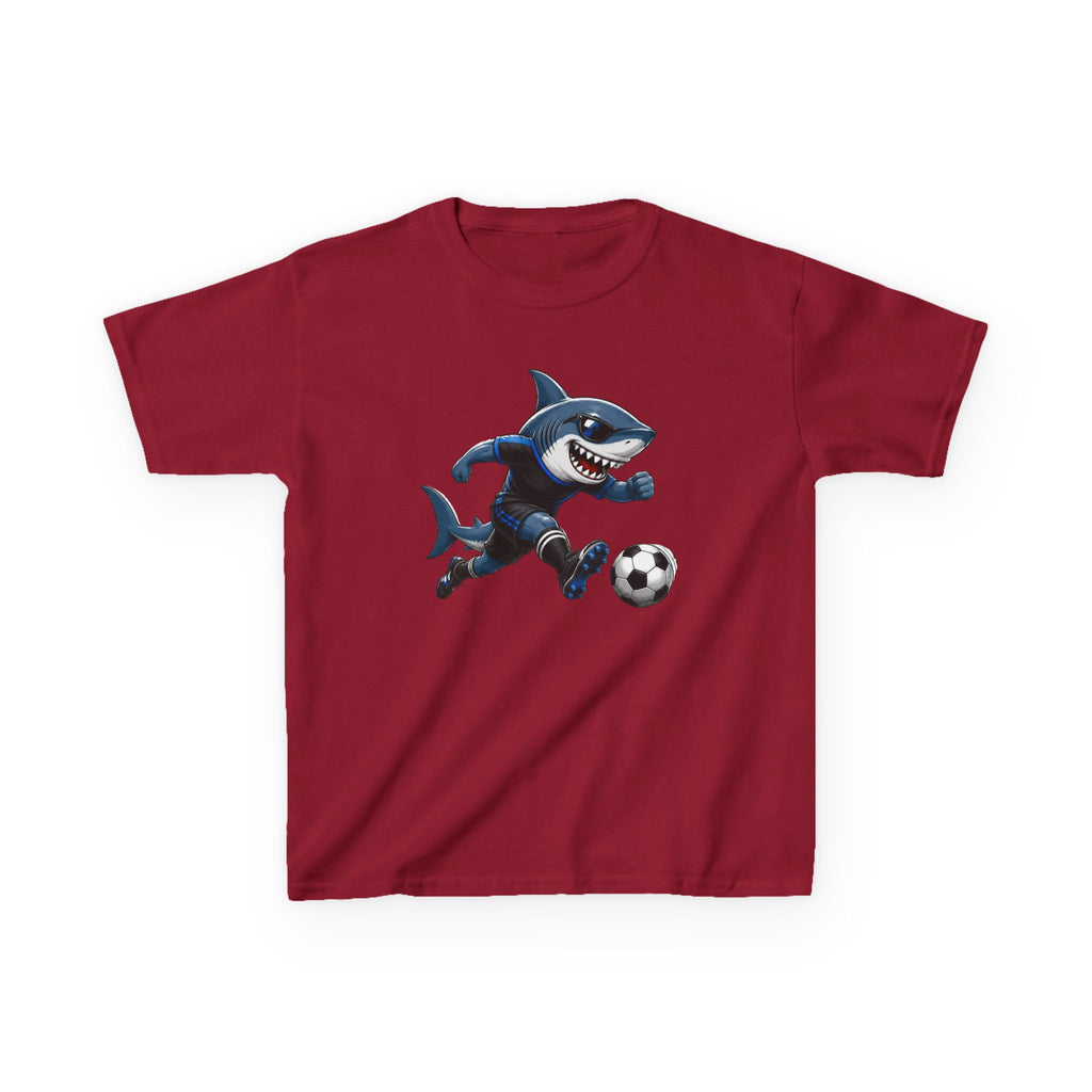 Soccer Shark T-Shirt | Cool Shark Soccer Player Graphic | Sports Kids Soccer Tee | Youth Athlete Sports Shirt | Shark Lover Gift