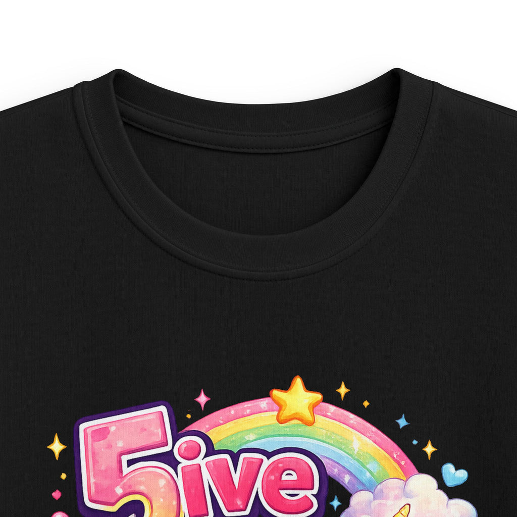 "5 Is Magical" Unicorn Birthday Tee Kids 5th Birthday Shirt
