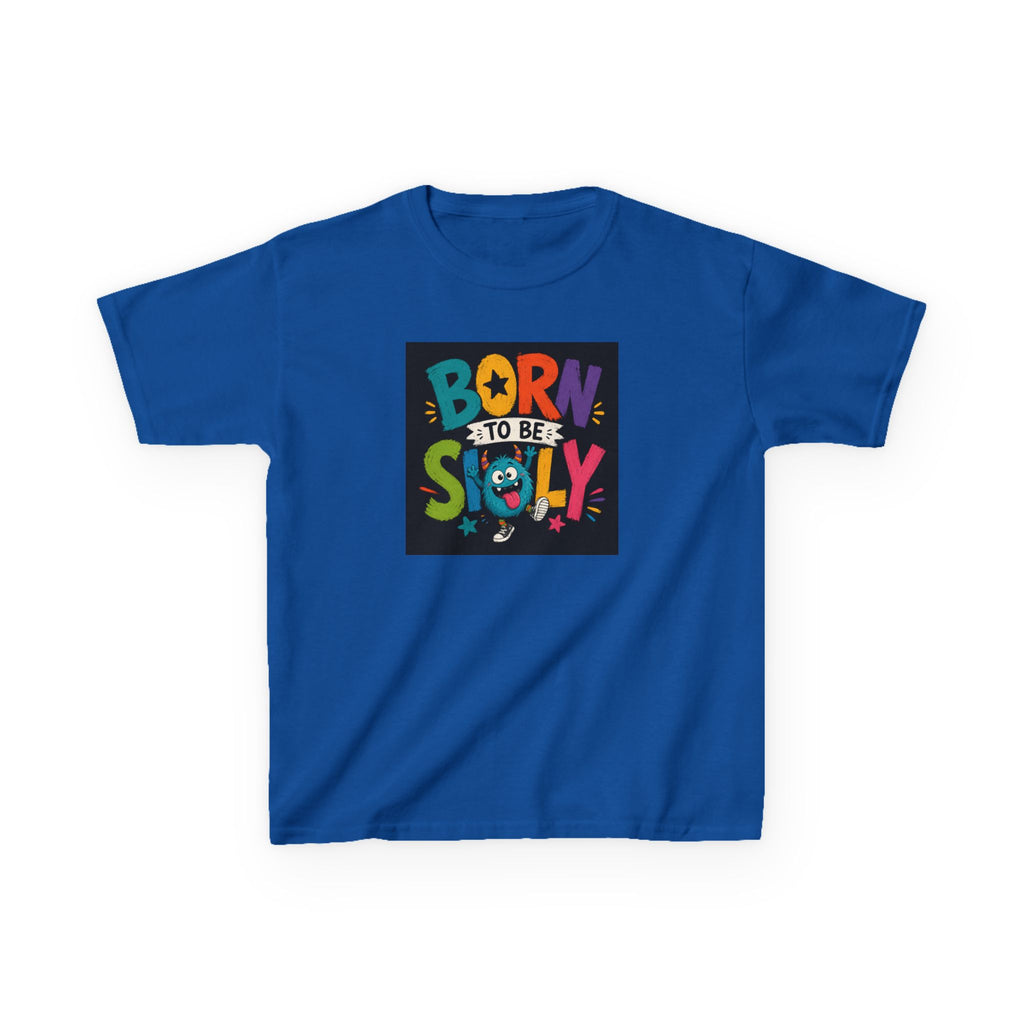 "Born to Be Silly" Kids Funny T‑Shirt Colorful Playful Graphic Tee for Children