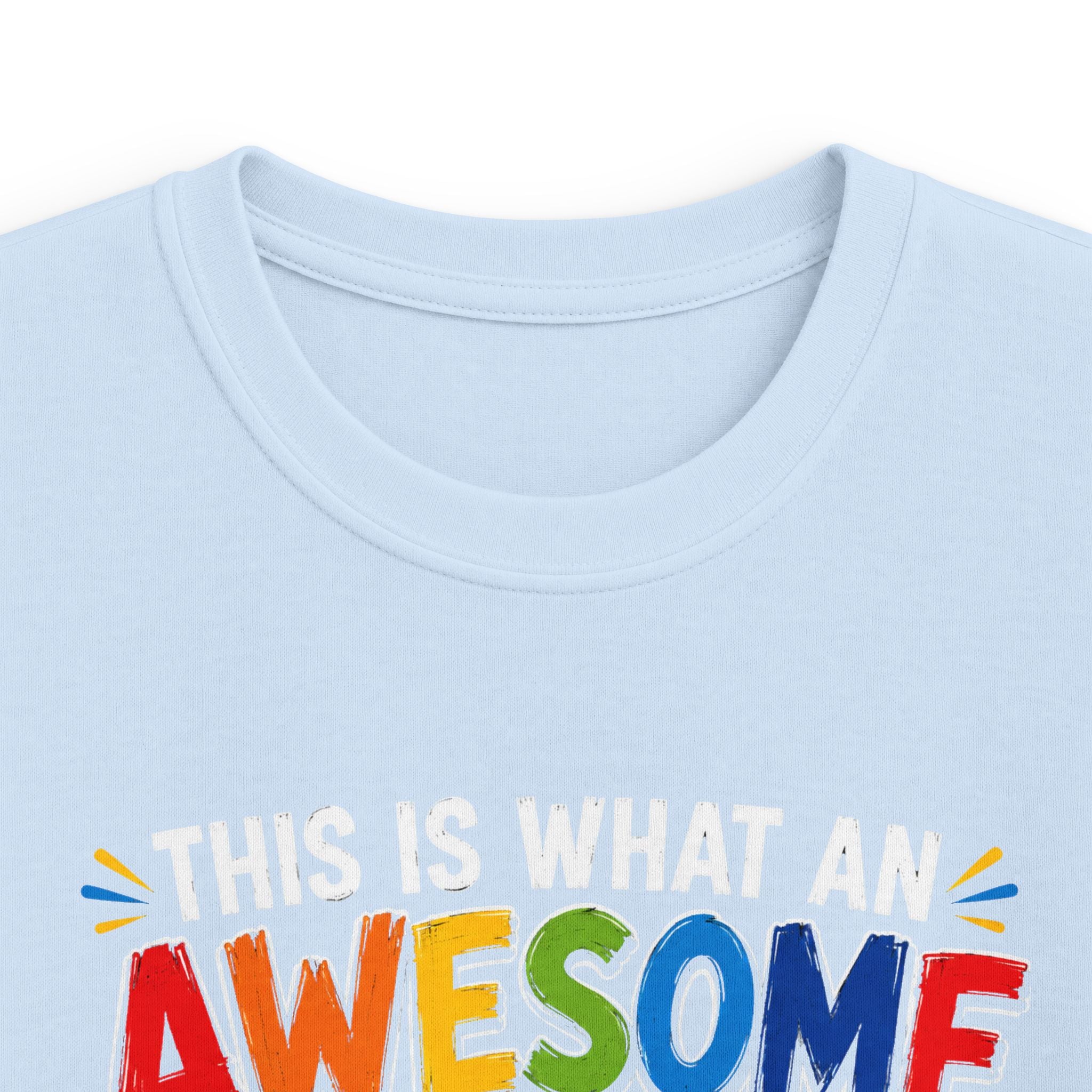 "This Is What An Awesome 4 Year Old Looks Like" Kids Birthday T-Shirt